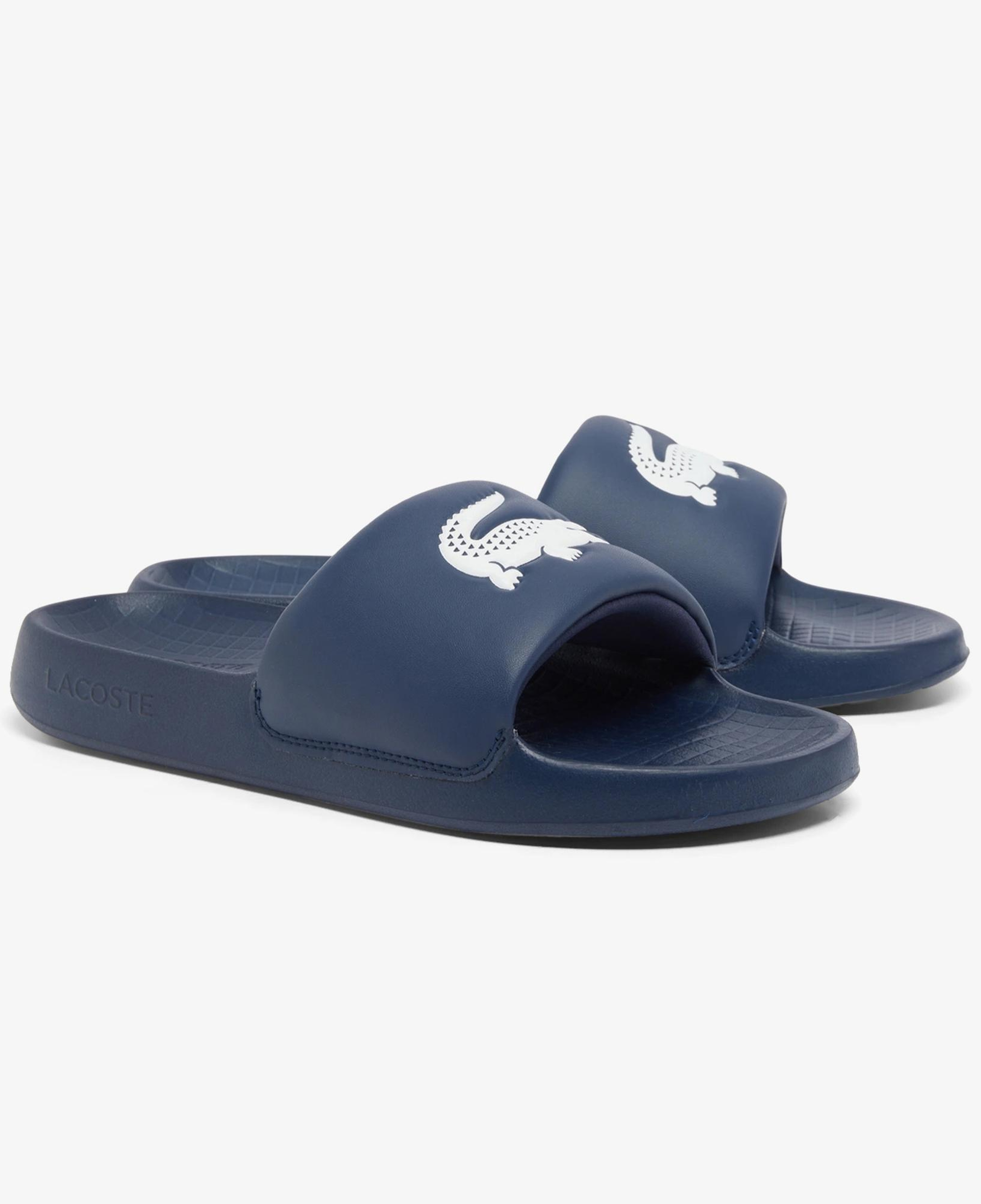 Lacoste Serve Slide 1.0 Erkek Lacivert Terlik