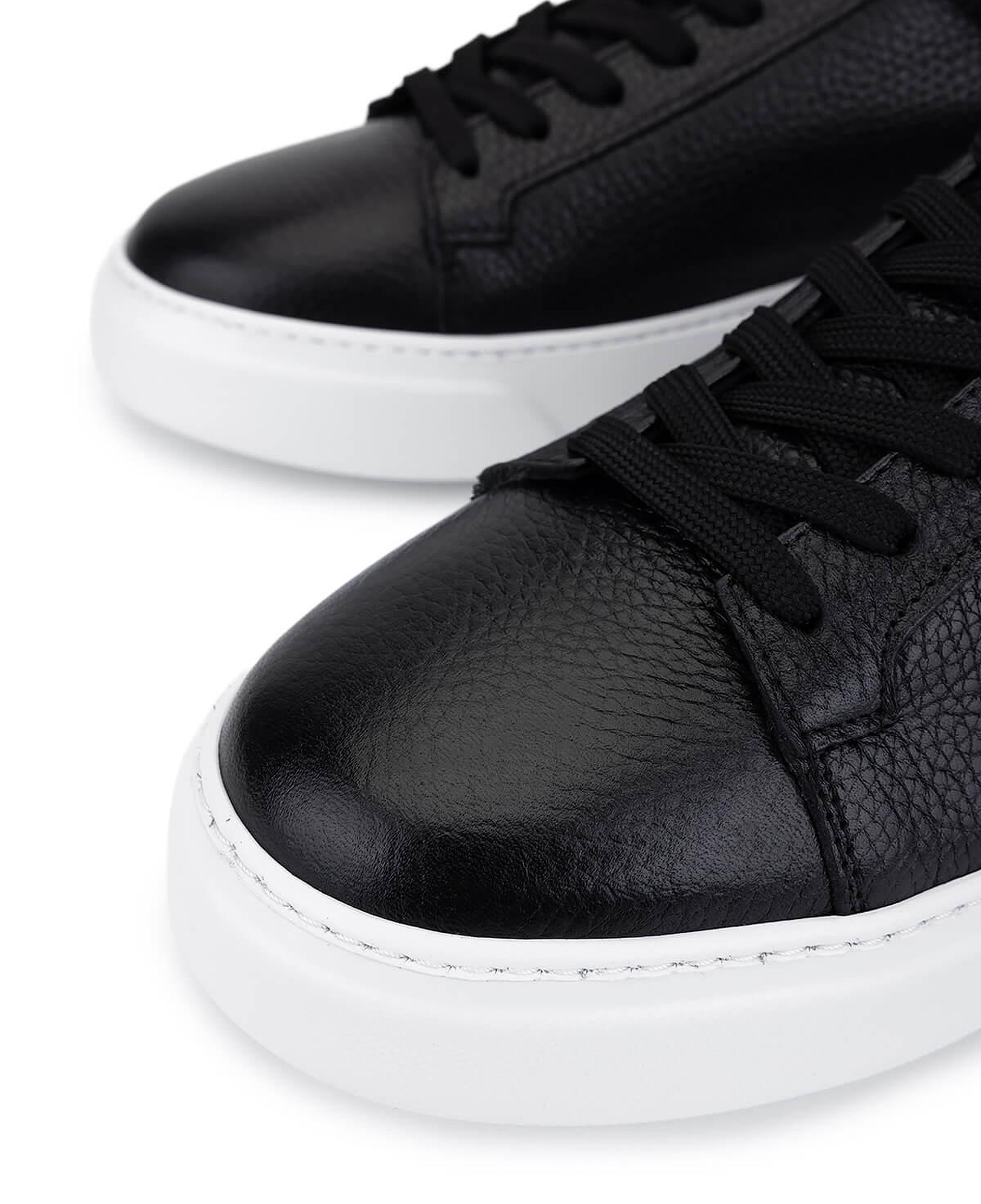 Tamer Tanca Erkek Hakiki Deri Siyah Sneakers & Spor Ayakkabı