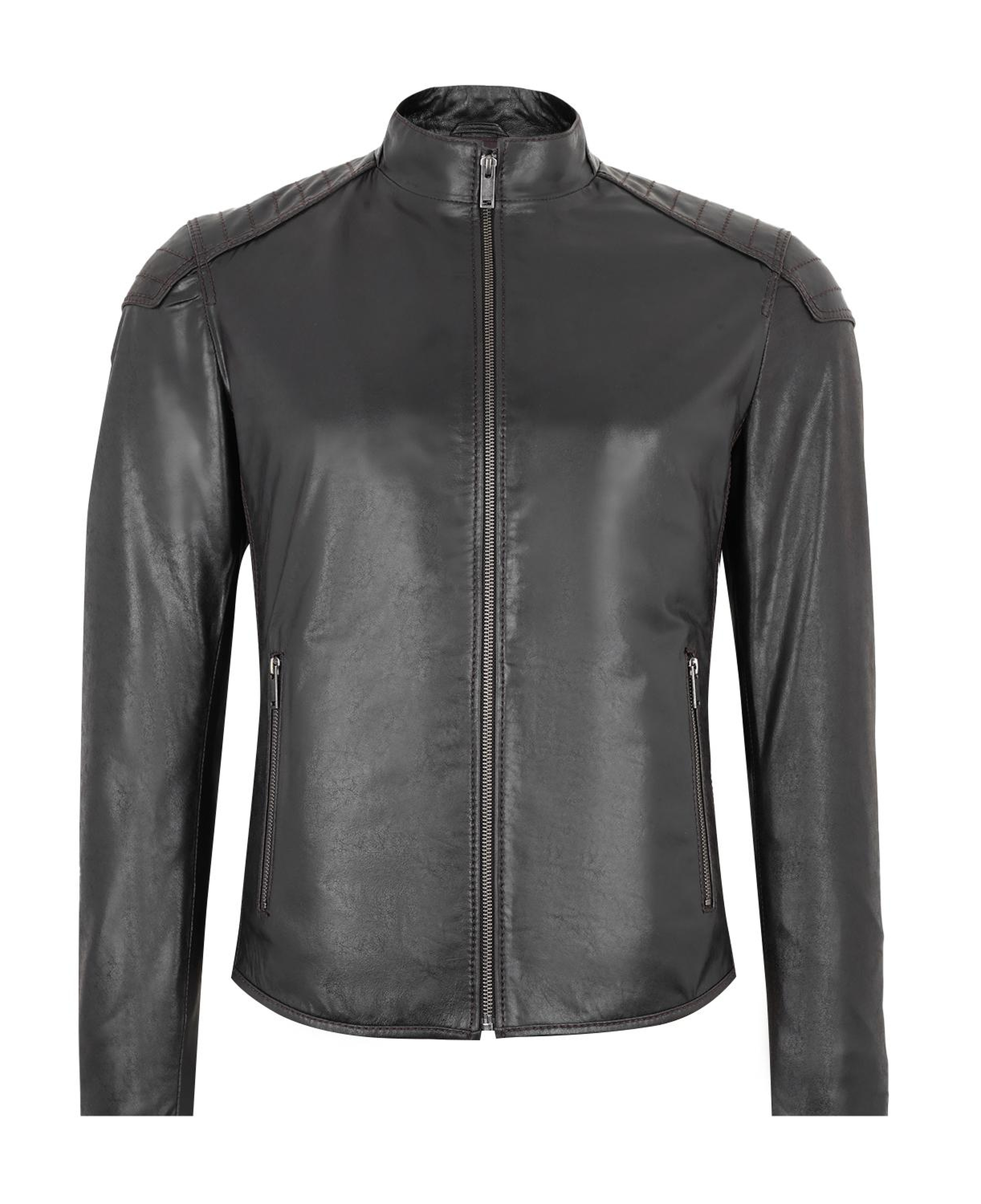 Breyon Kahve Erkek Deri Ceket