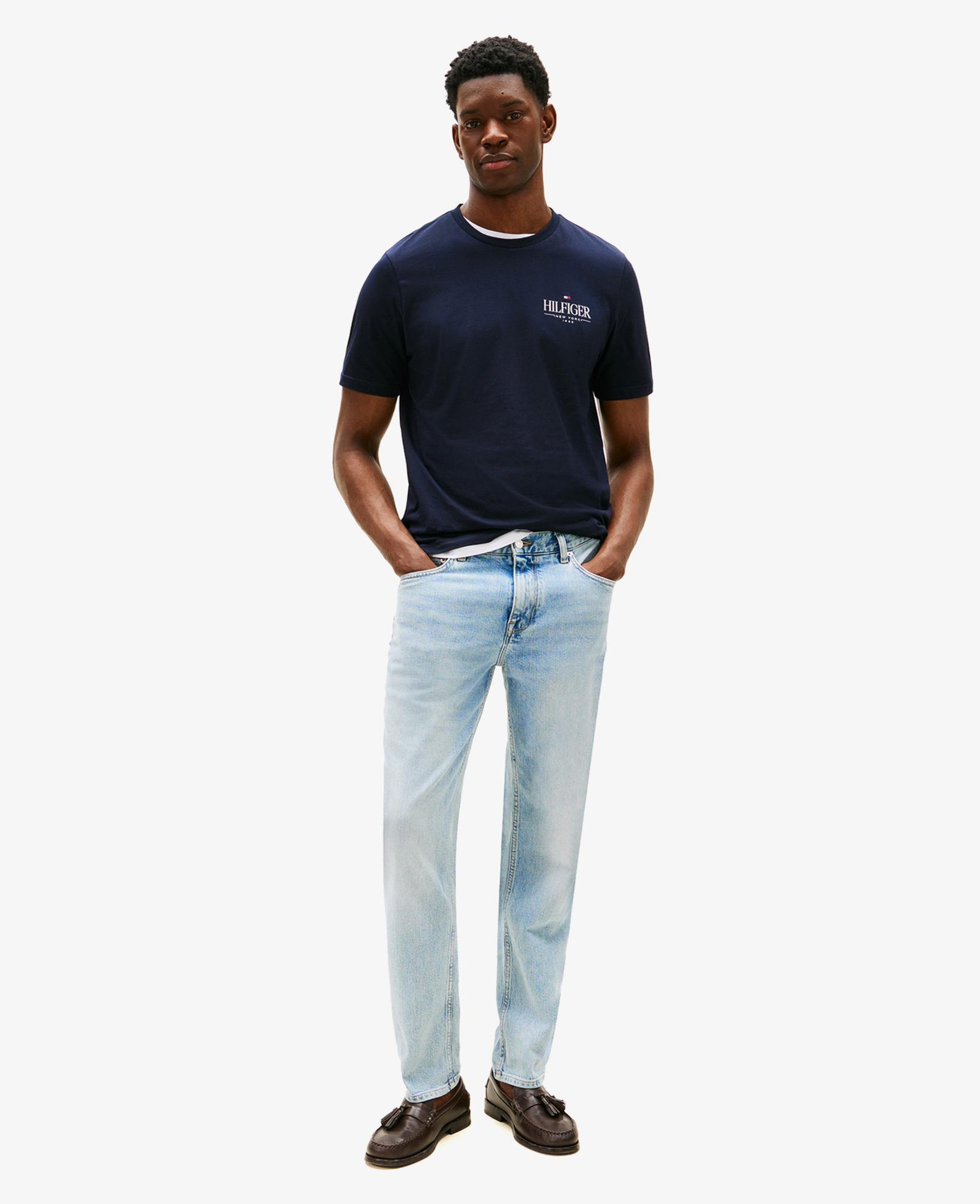 Tommy Hilfiger Brand Love Stack Erkek Lacivert T-Shirt