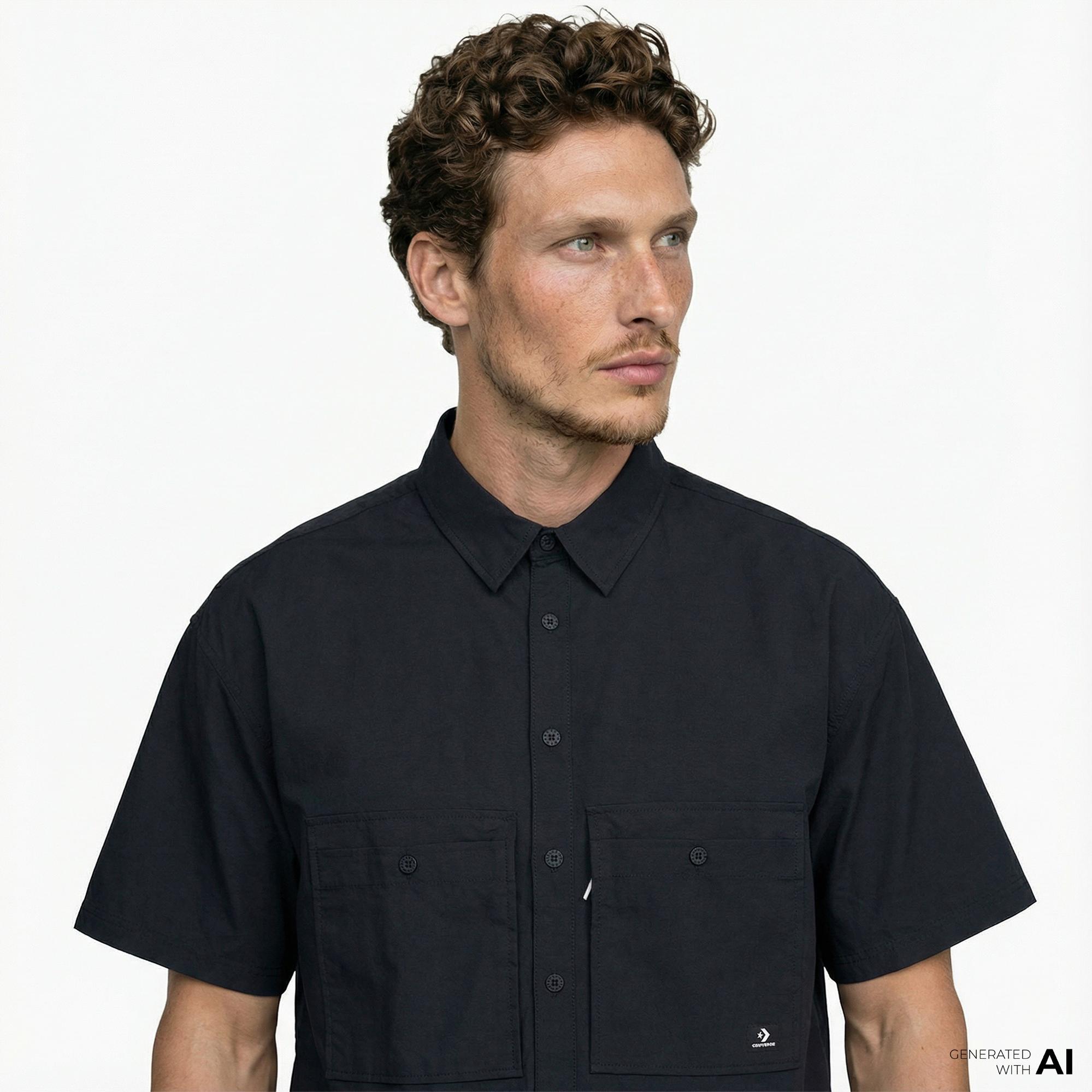 Converse Utility Erkek Siyah Gömlek