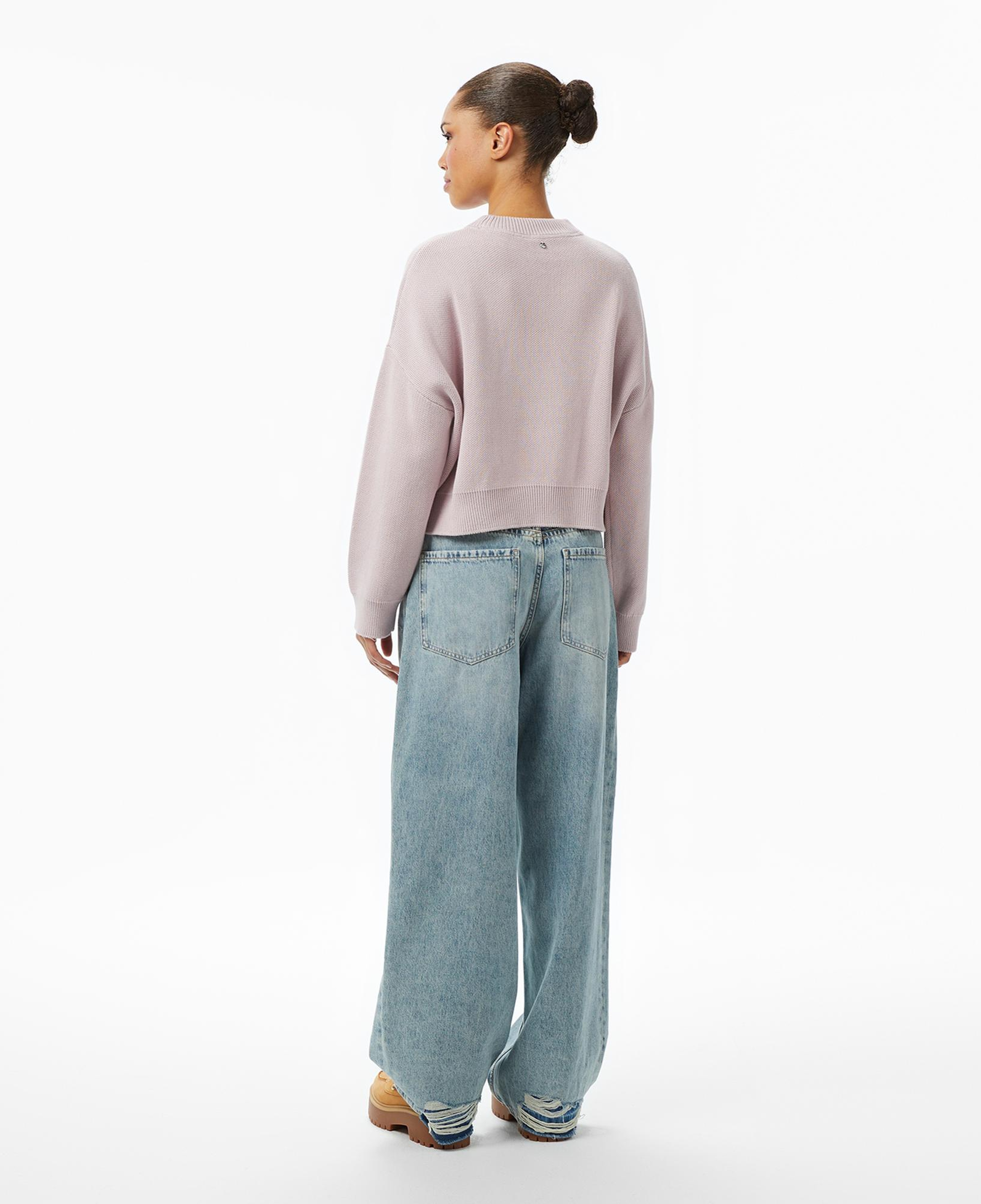 Boss Slouchy Pleated Kadın Mavi Jean