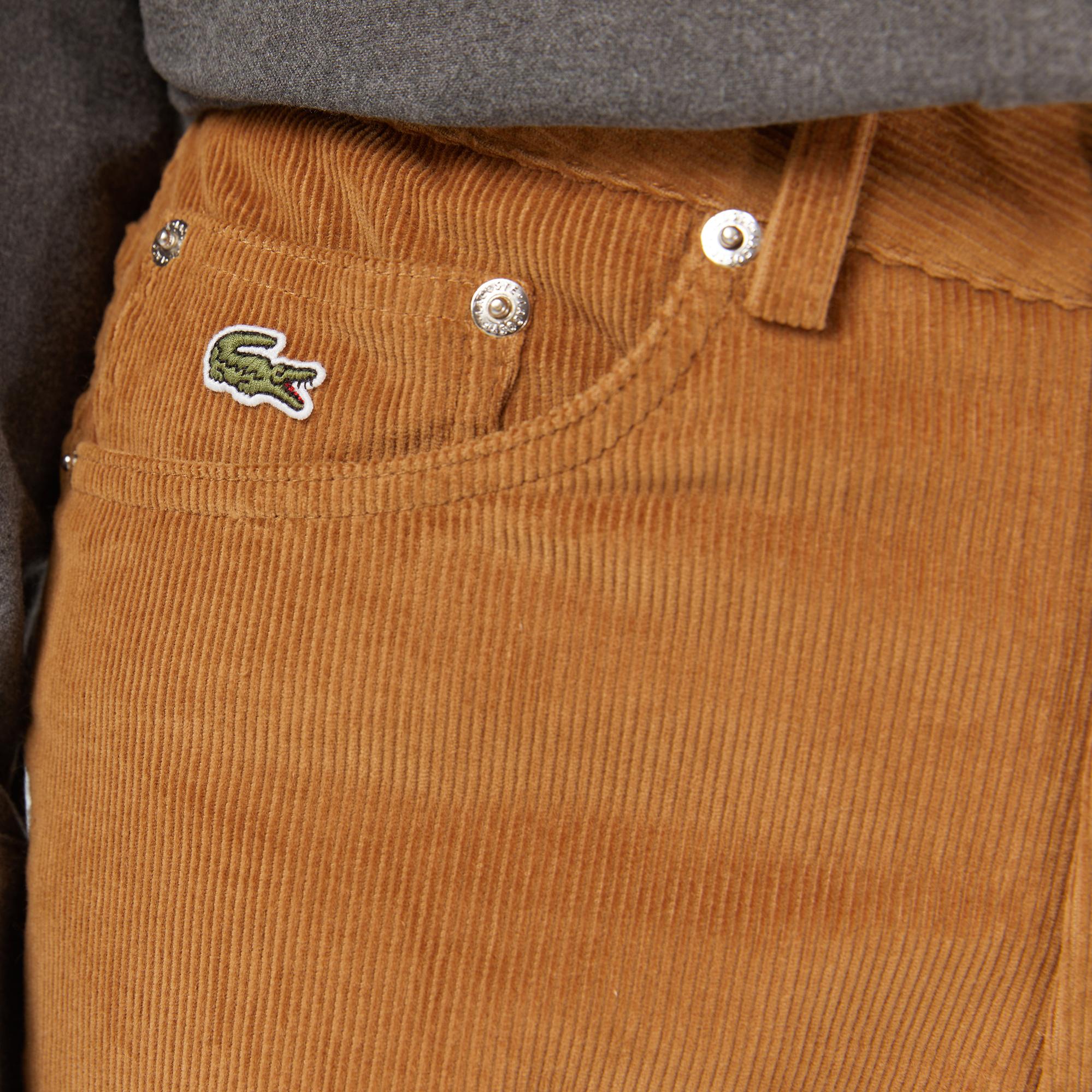 Lacoste Kadın Wide Leg Kahverengi Pantolon