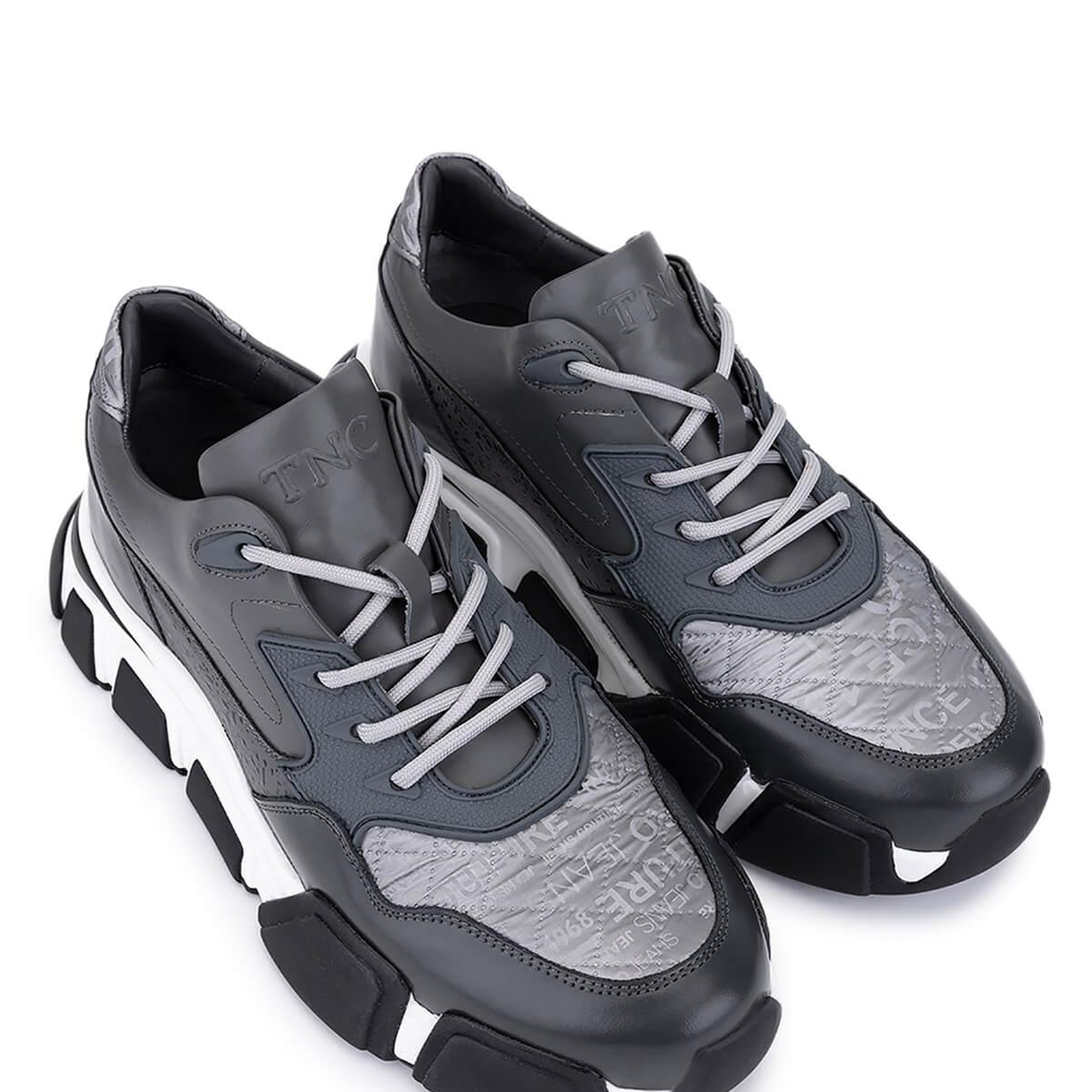 Tamer Tanca Erkek Hakiki Deri Gri Sneakers & Spor Ayakkabı