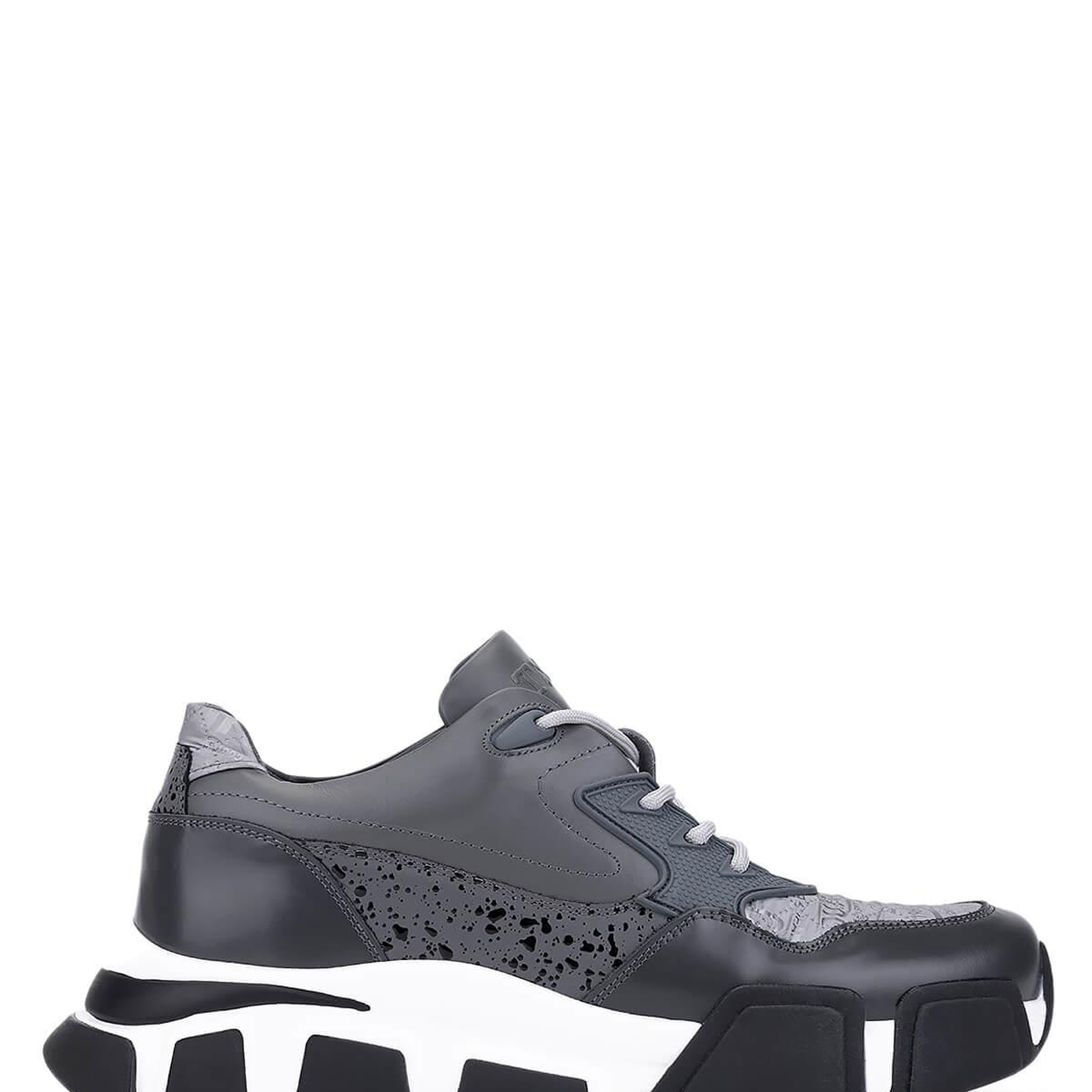 Tamer Tanca Erkek Hakiki Deri Gri Sneakers & Spor Ayakkabı