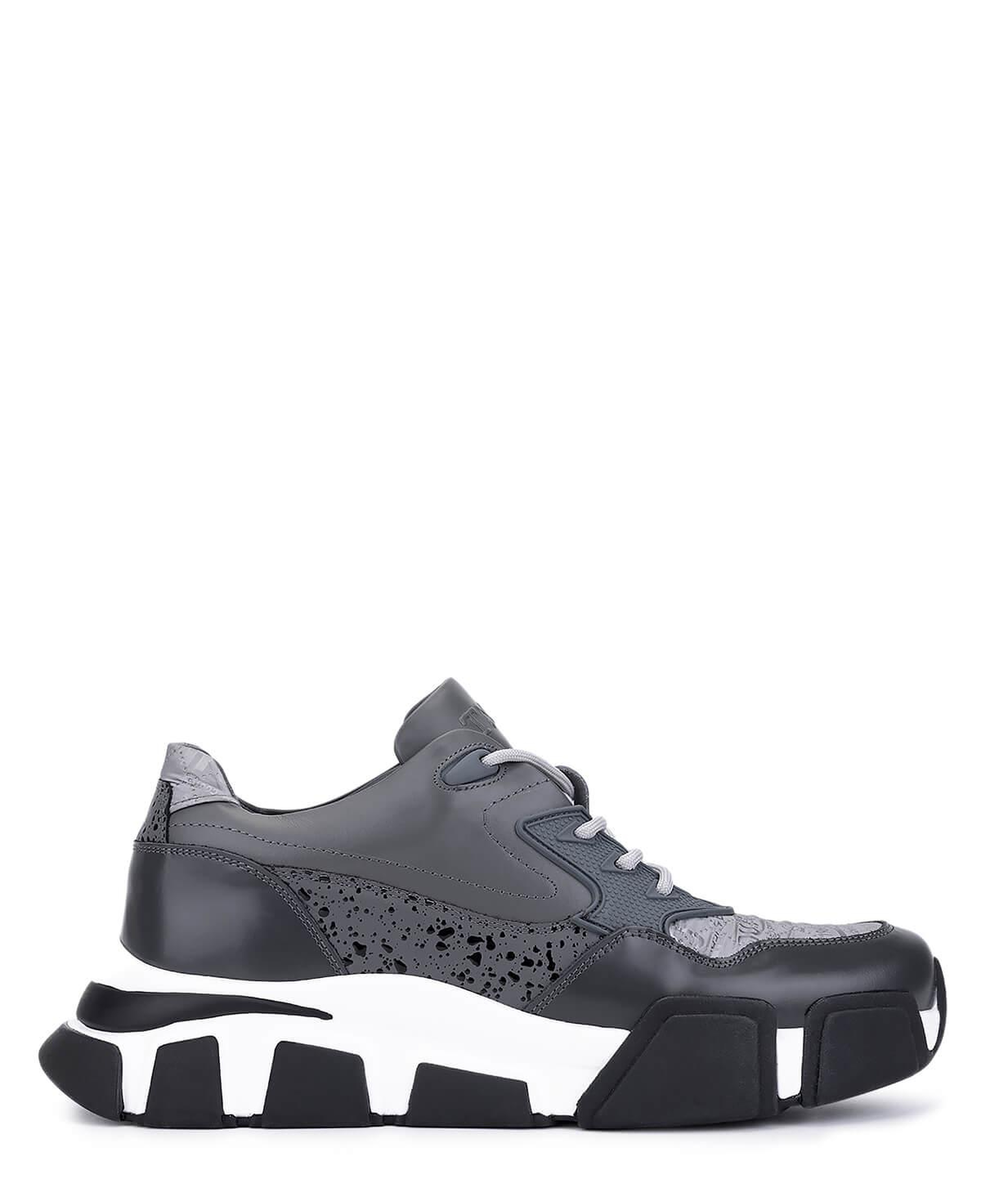 Tamer Tanca Erkek Hakiki Deri Gri Sneakers & Spor Ayakkabı