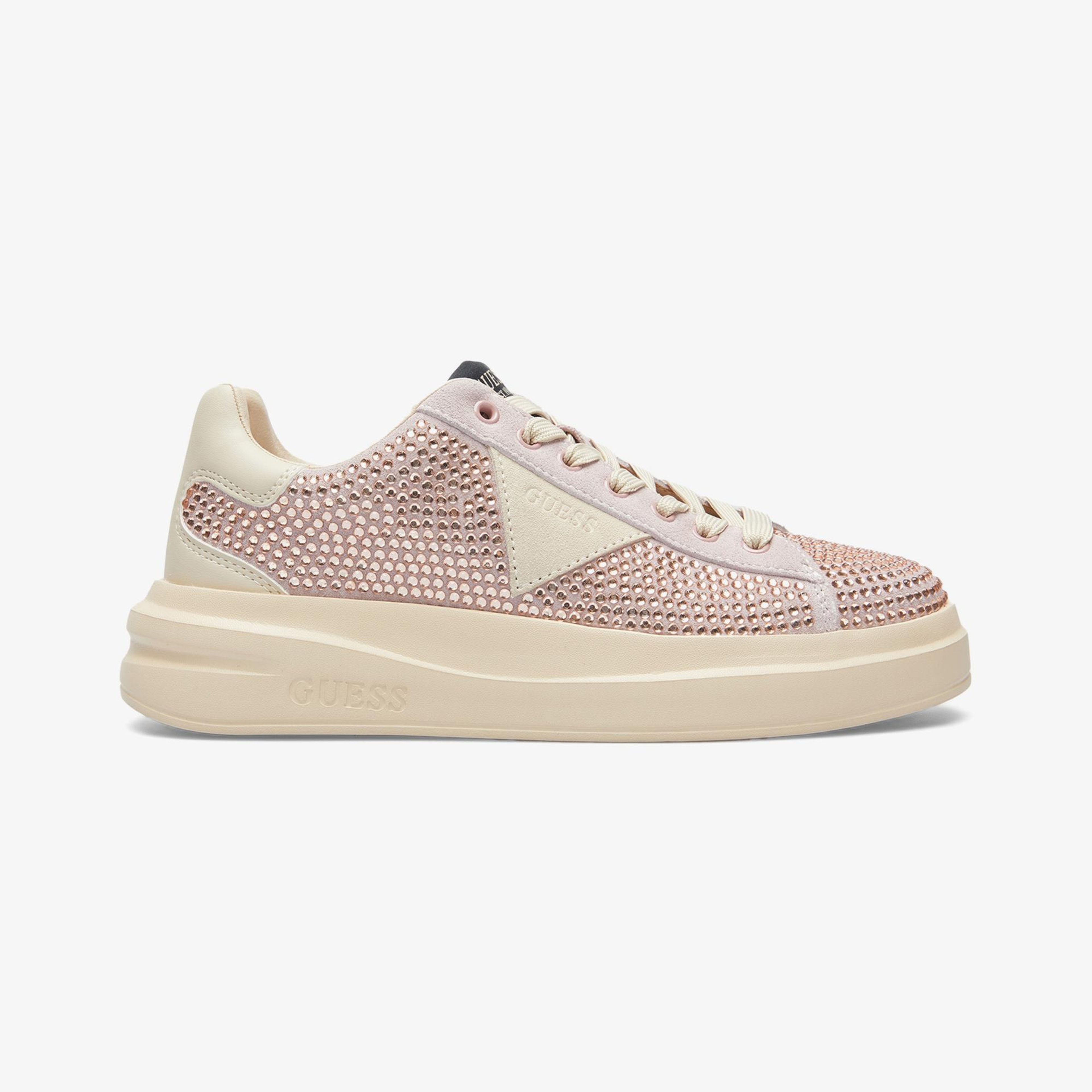 Guess Elbina Suede Kadın Pembe Sneaker