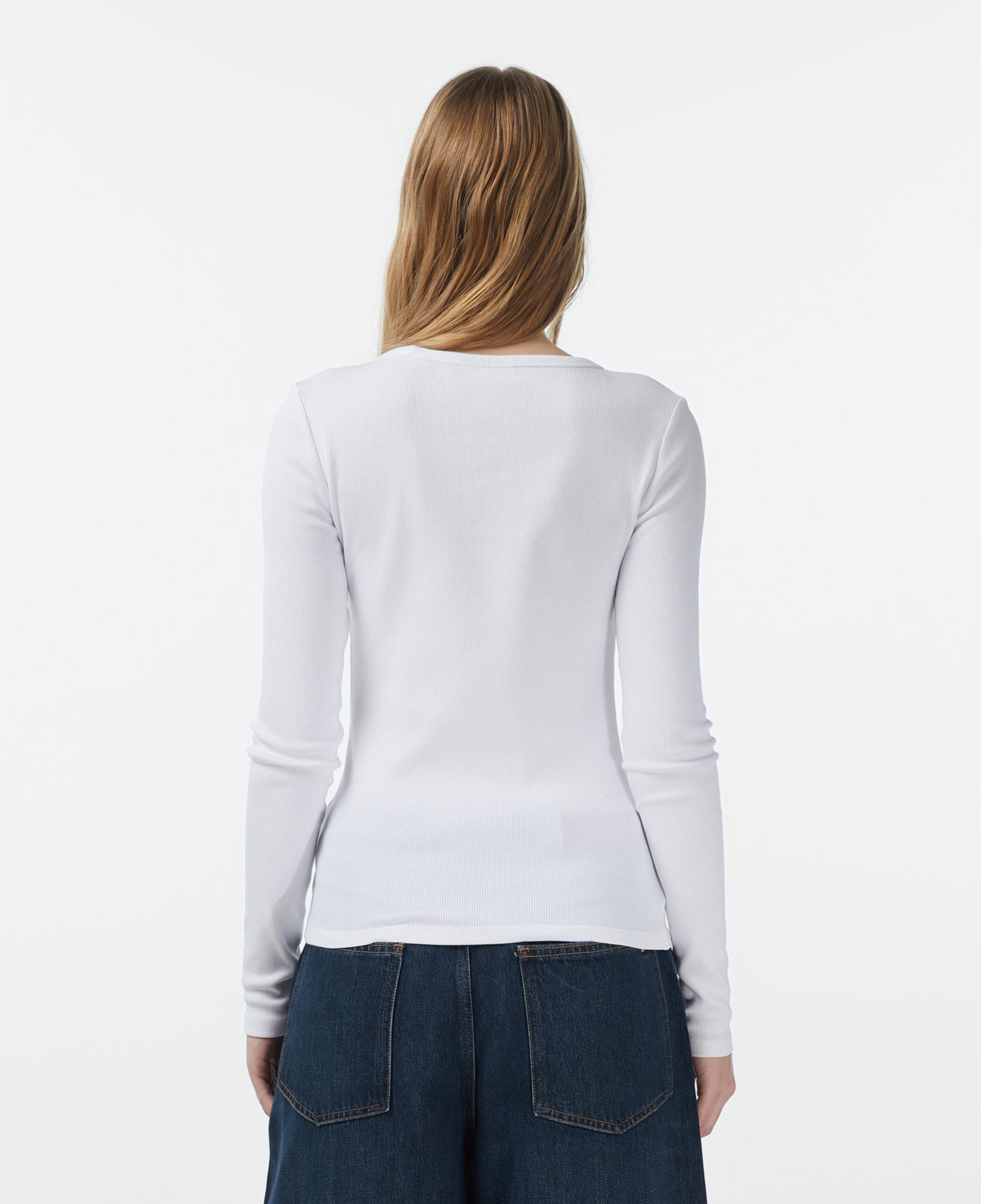 Calvin Klein Woven Label Kadın Beyaz T-Shirt