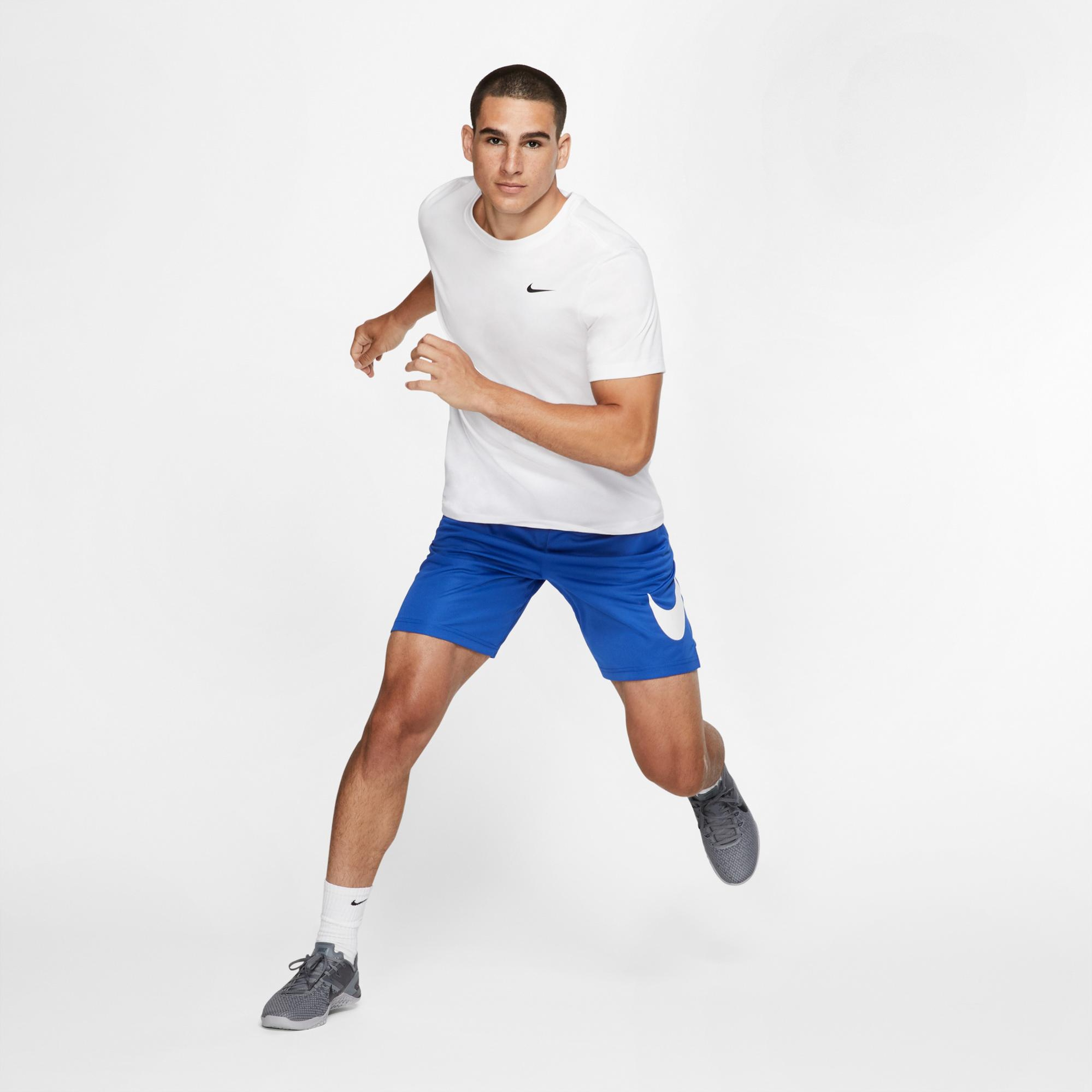 Nike Dri-Fit Crew Solid Erkek Beyaz T-Shirt