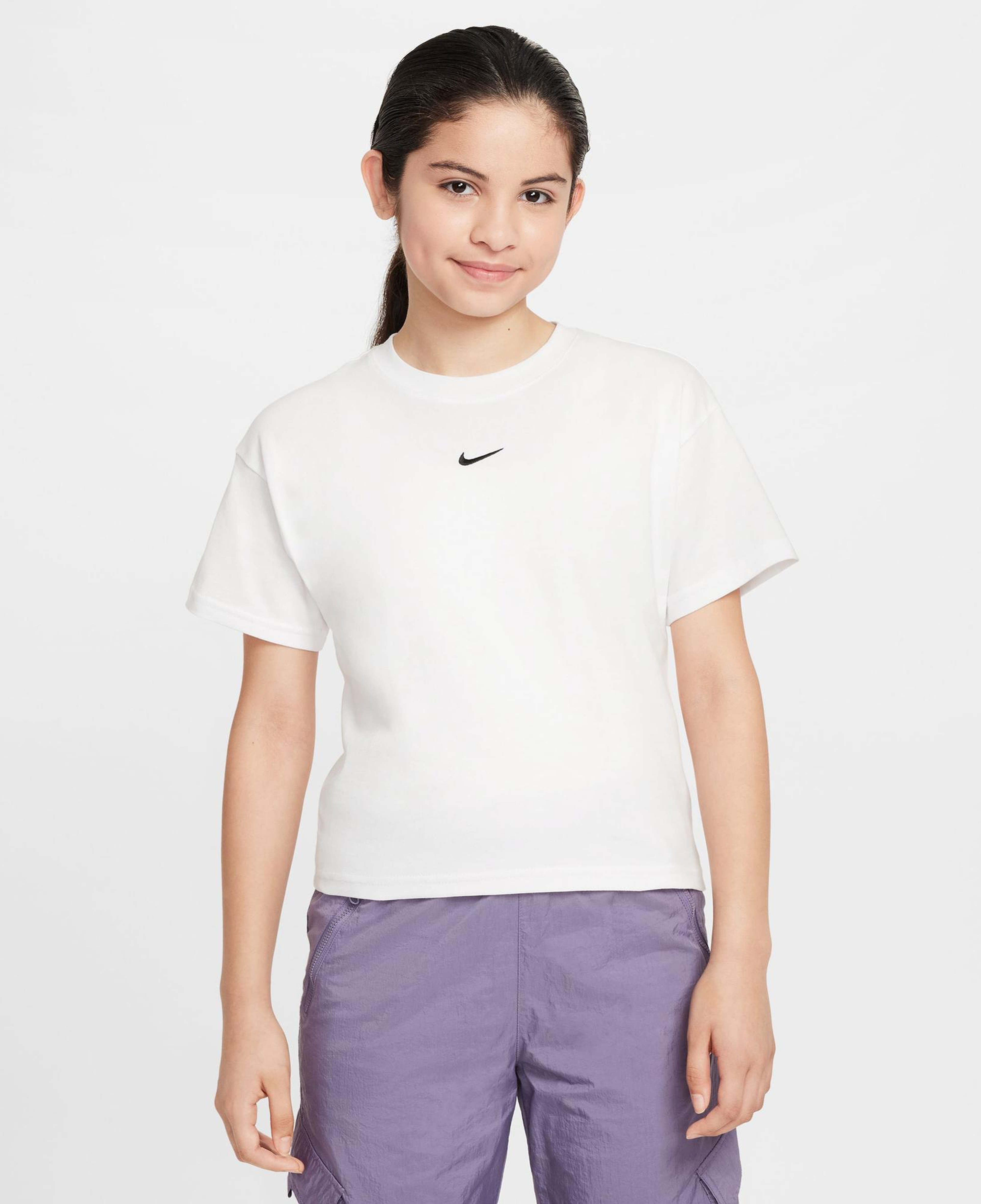 Nike Sportswear Boxy Essentials Çocuk Beyaz T-Shirt