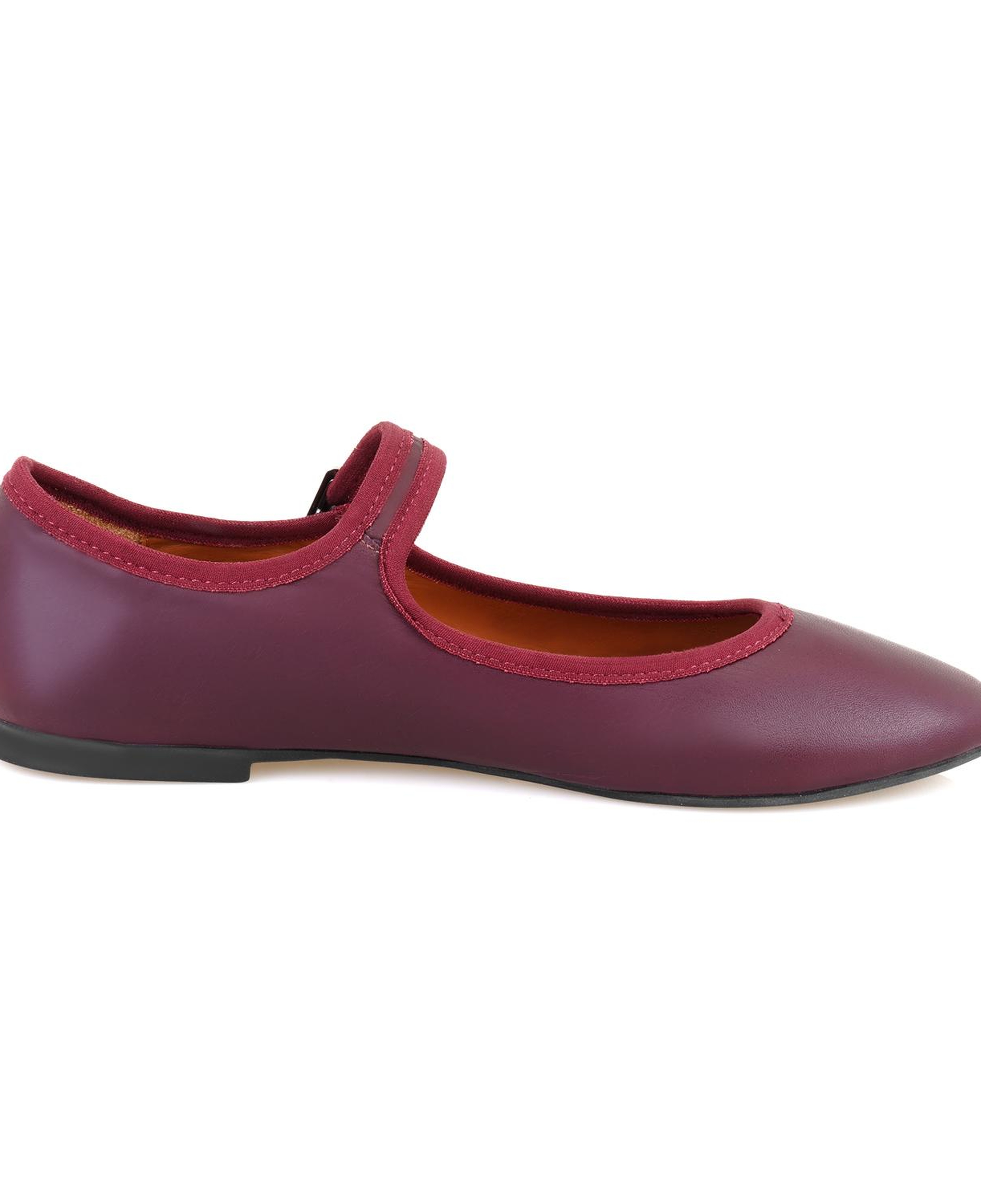 Kadın Bordo Deri Babet