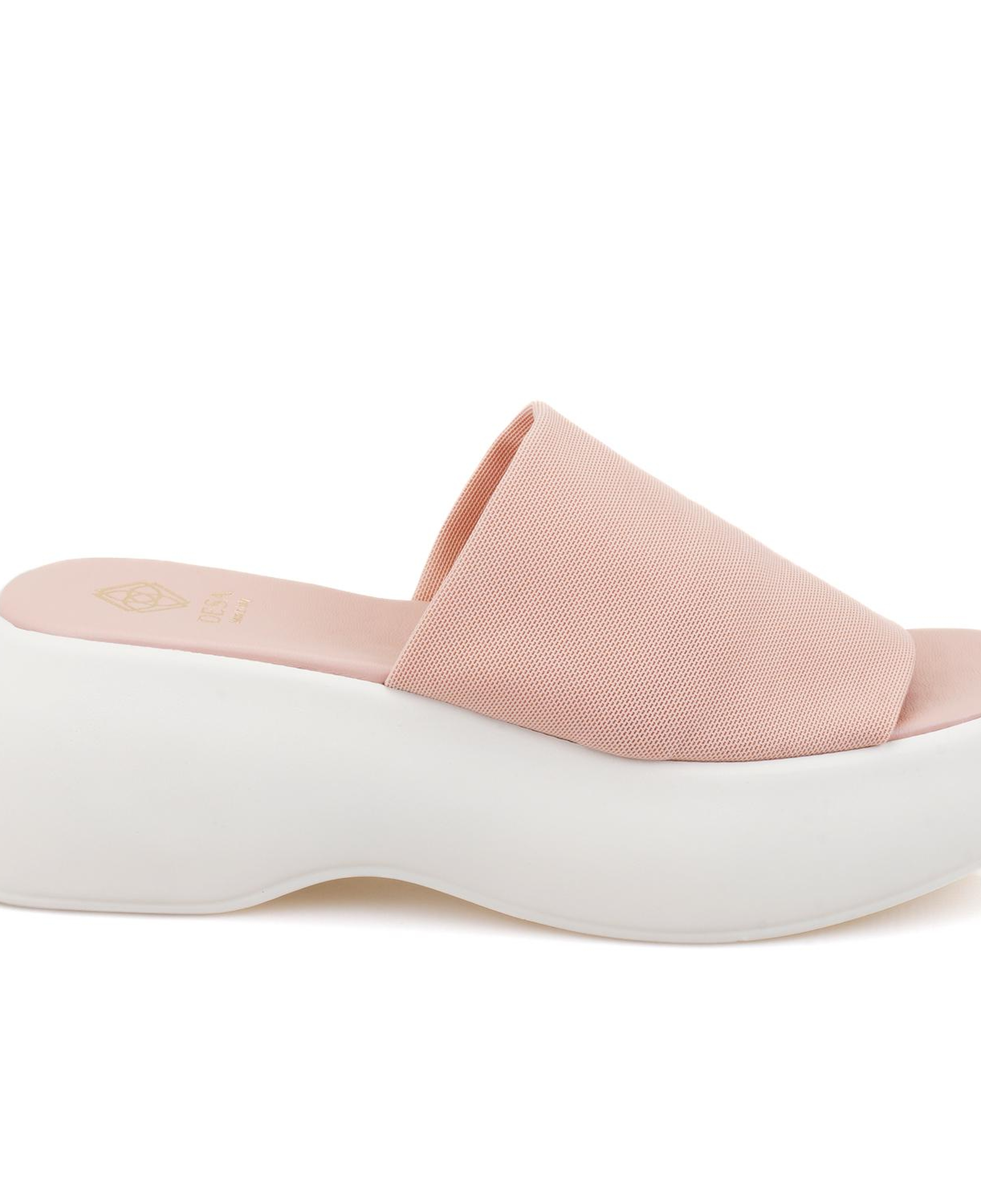 Kadın Pembe Platform Tabanlı Terlik