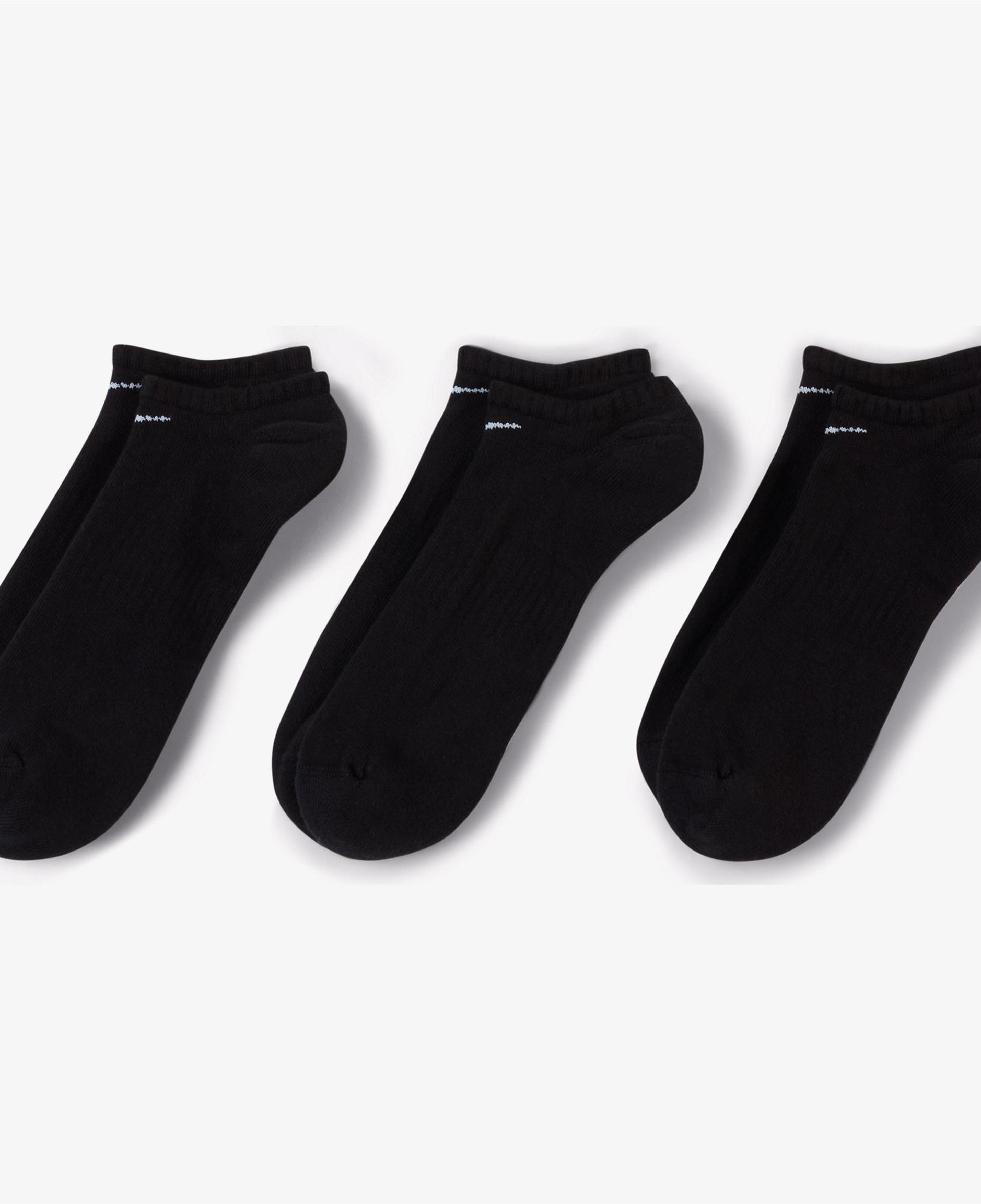 Nike U Everyday Cush Ns 3'lü Unisex Siyah Çorap