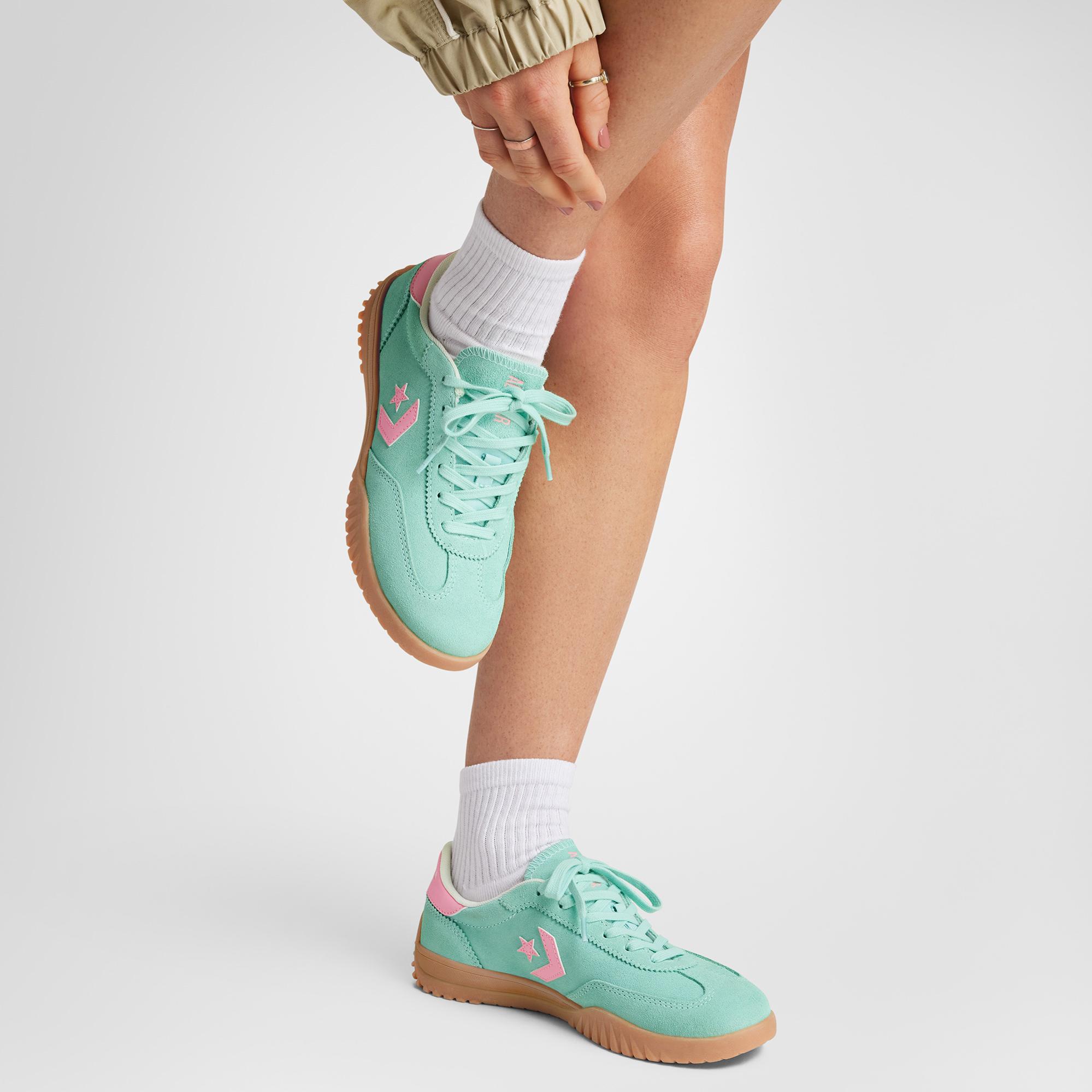 Converse Yeşil Converse Run Star Trainer Suede