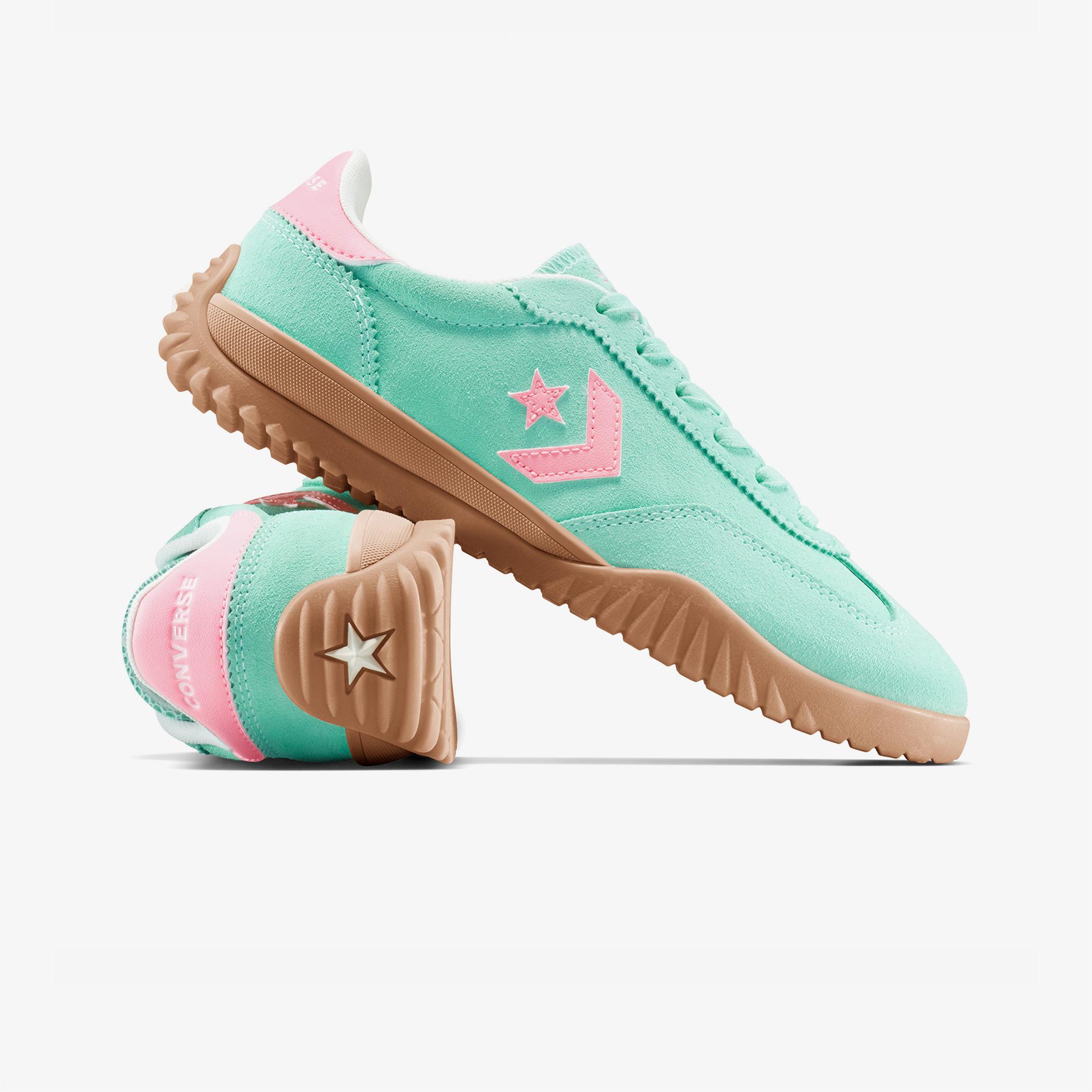 Converse Yeşil Converse Run Star Trainer Suede