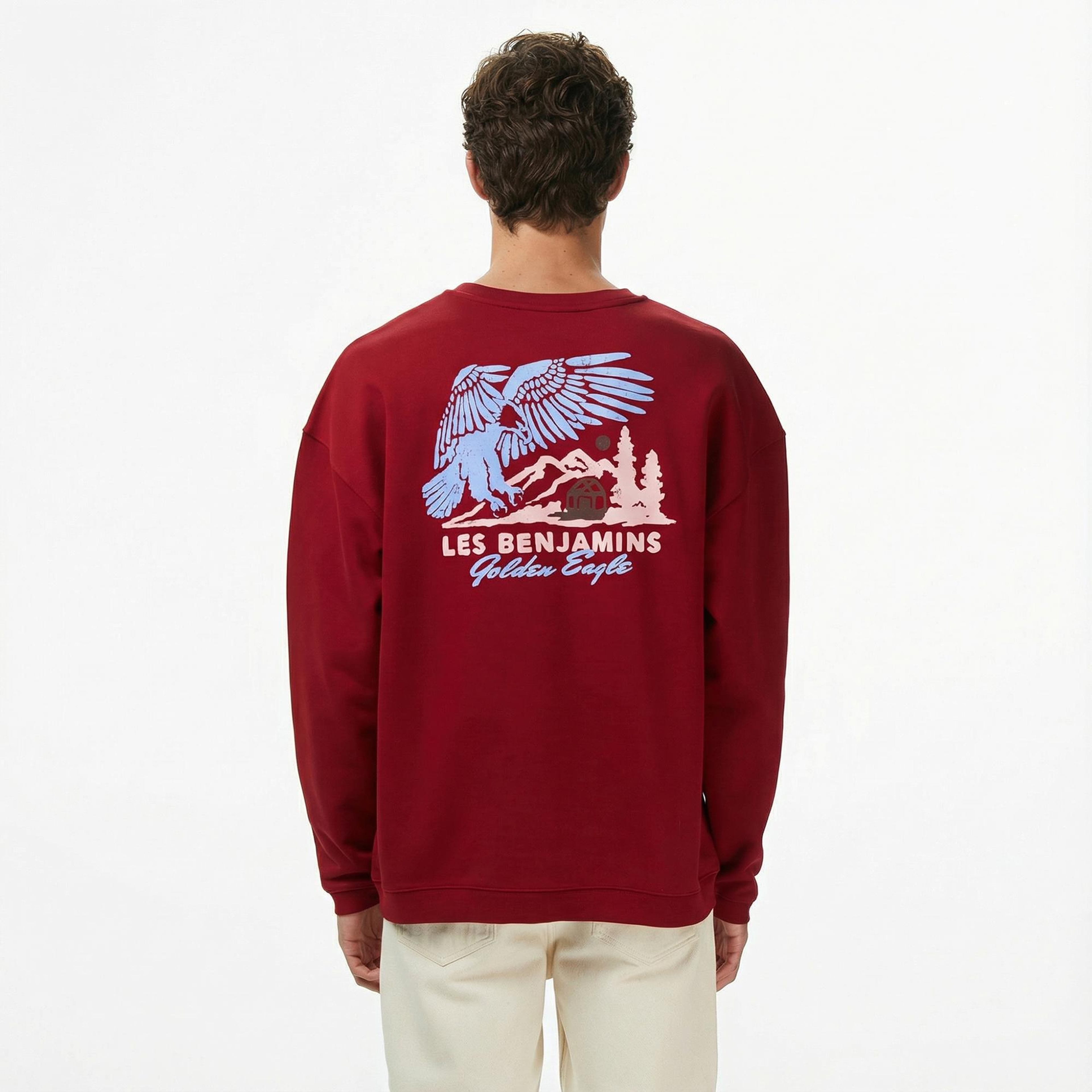 Les Benjamins 007 Erkek Kırmızı Sweatshirt