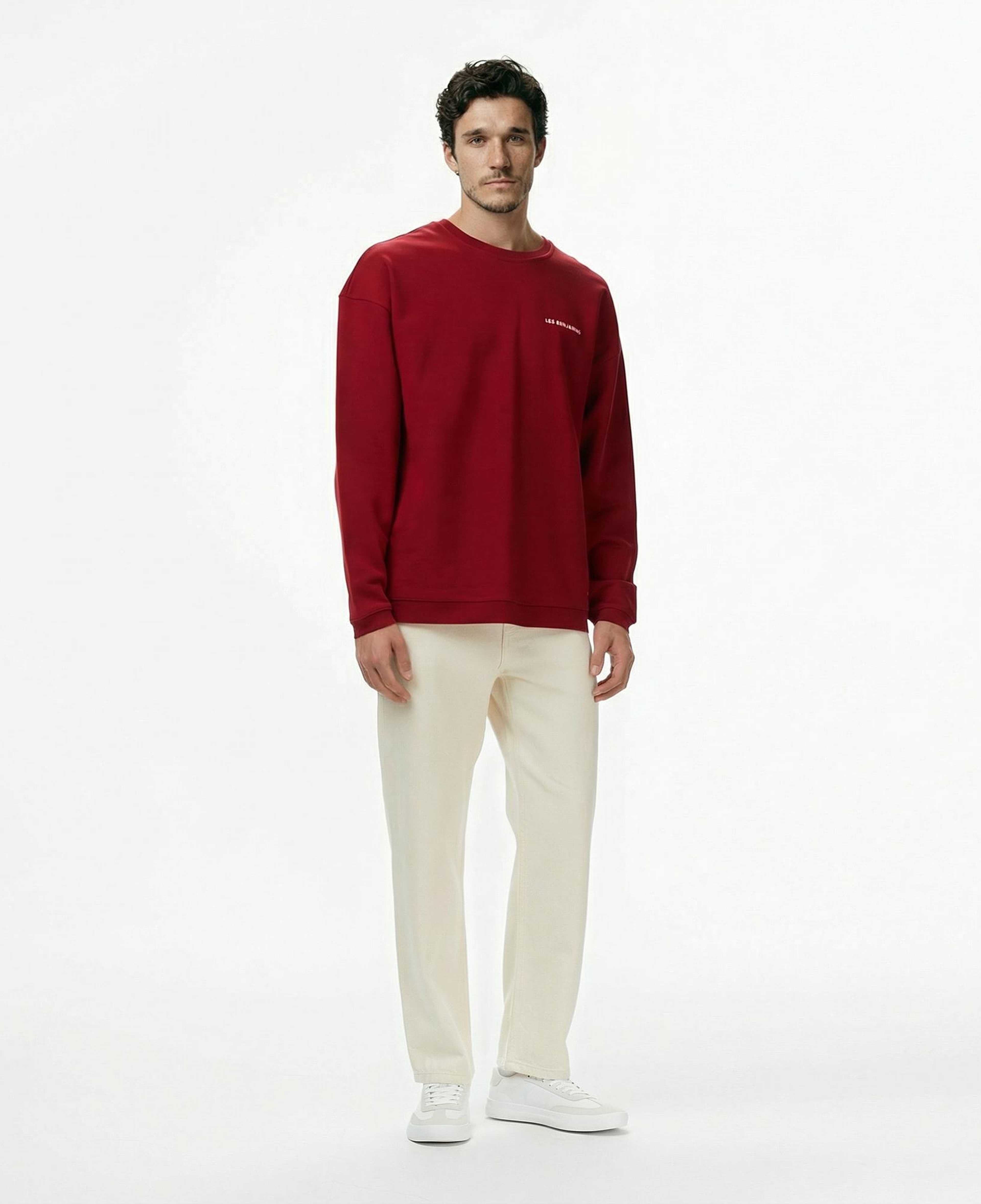 Les Benjamins 007 Erkek Kırmızı Sweatshirt