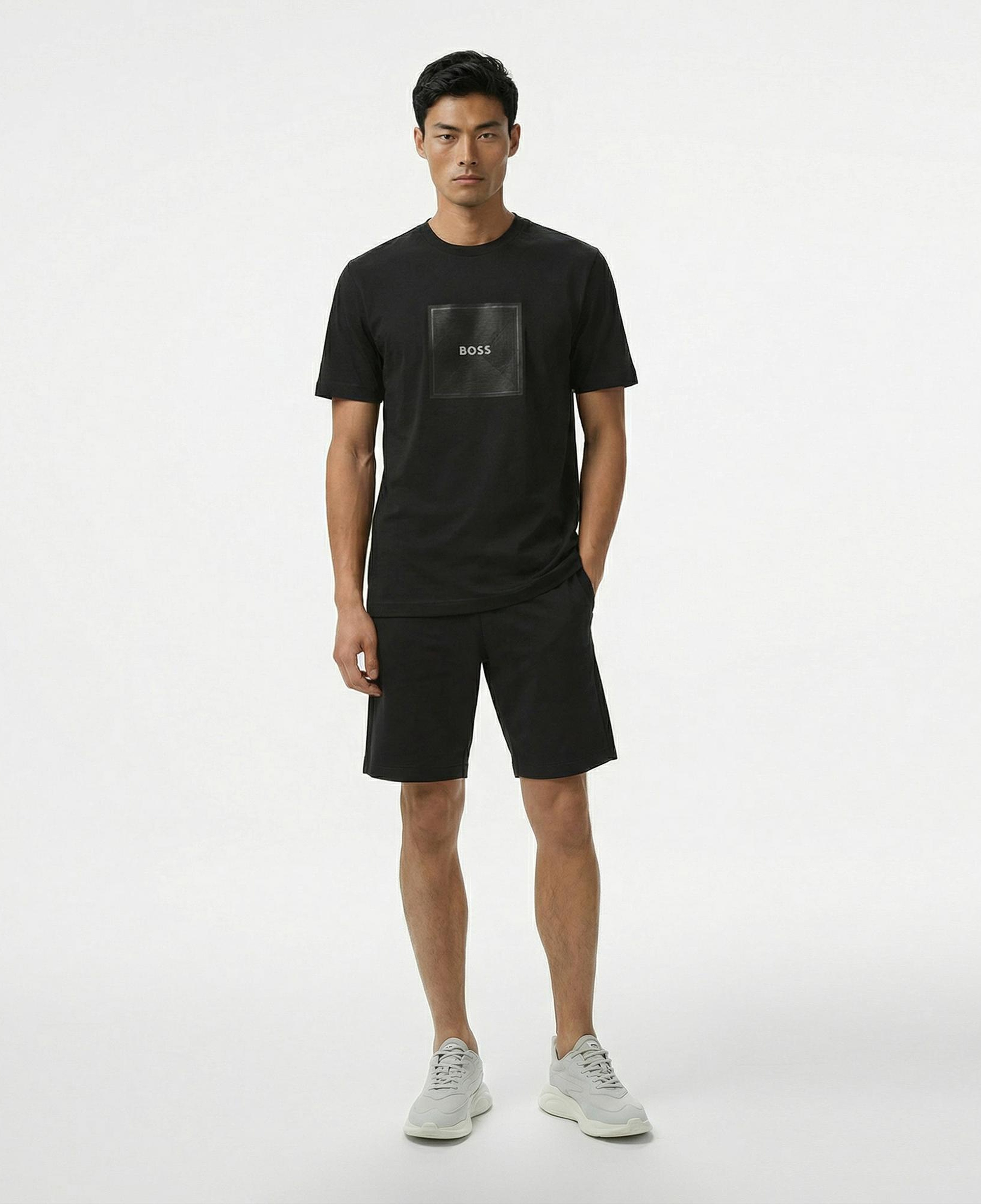 Boss Logo Erkek Siyah T-Shirt