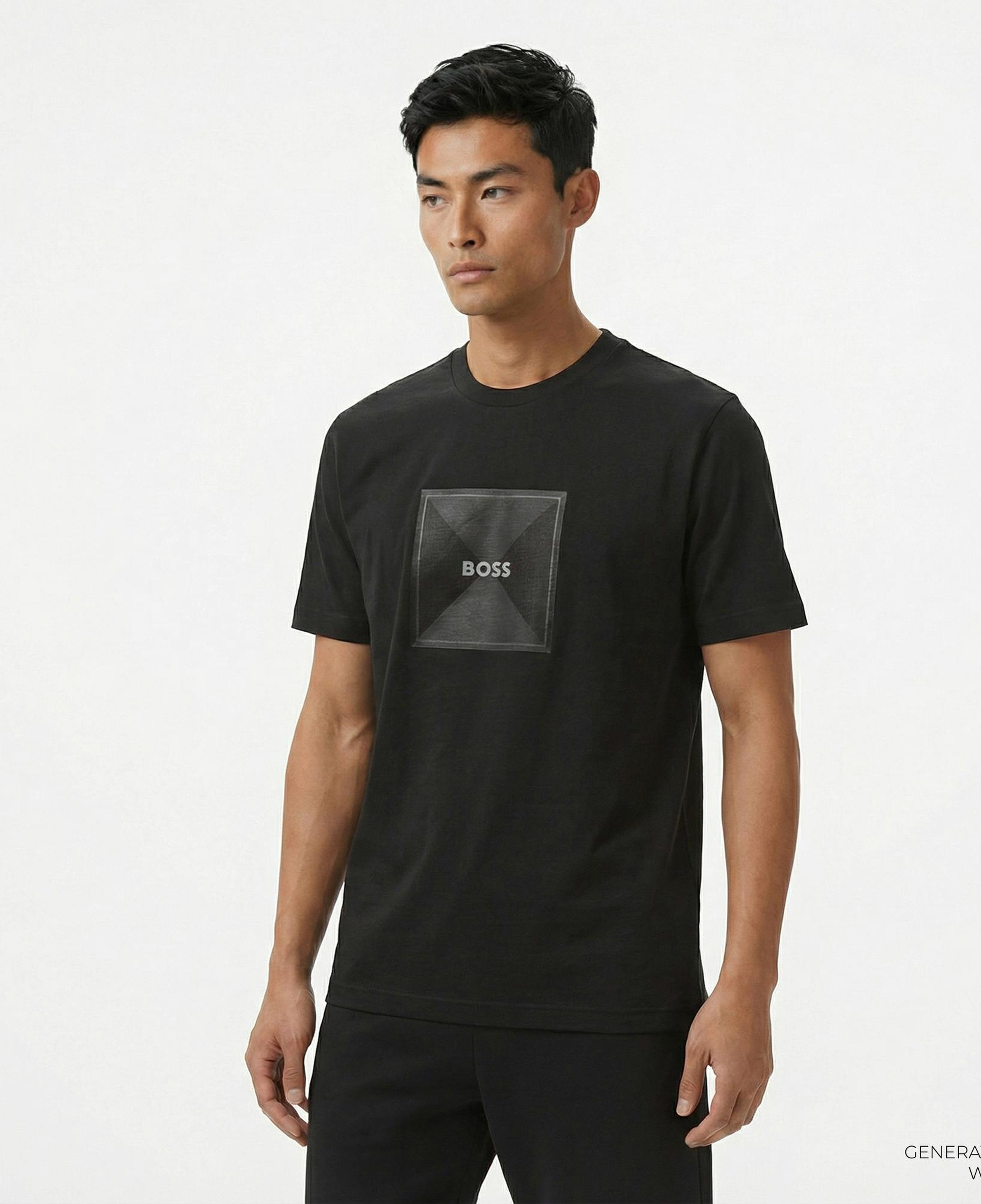 Boss Logo Erkek Siyah T-Shirt