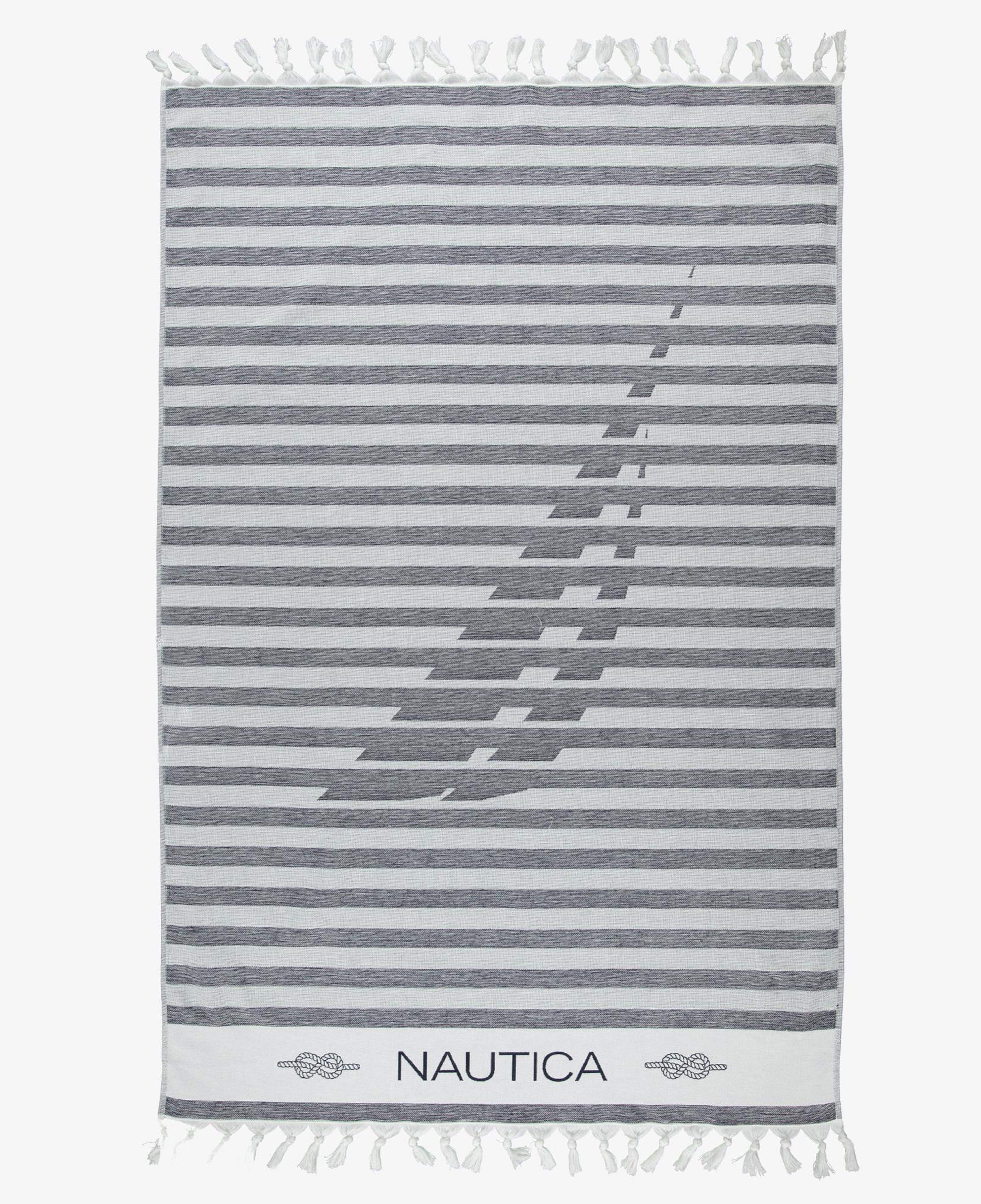Nautica Unisex Lacivert Çizgili Peştemal