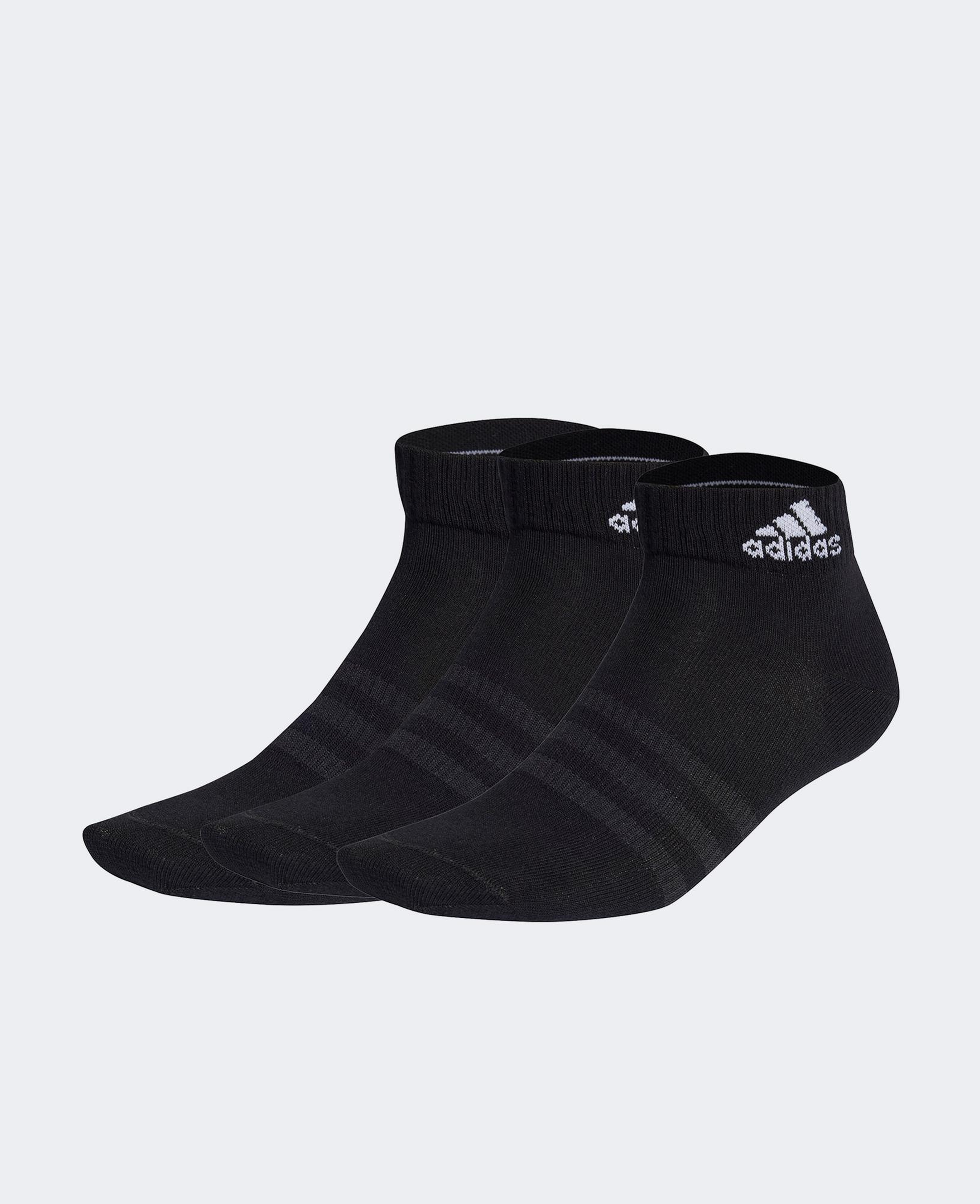 adidas Thin and Light Bilek Boy 3' lü Unisex Siyah Çorap