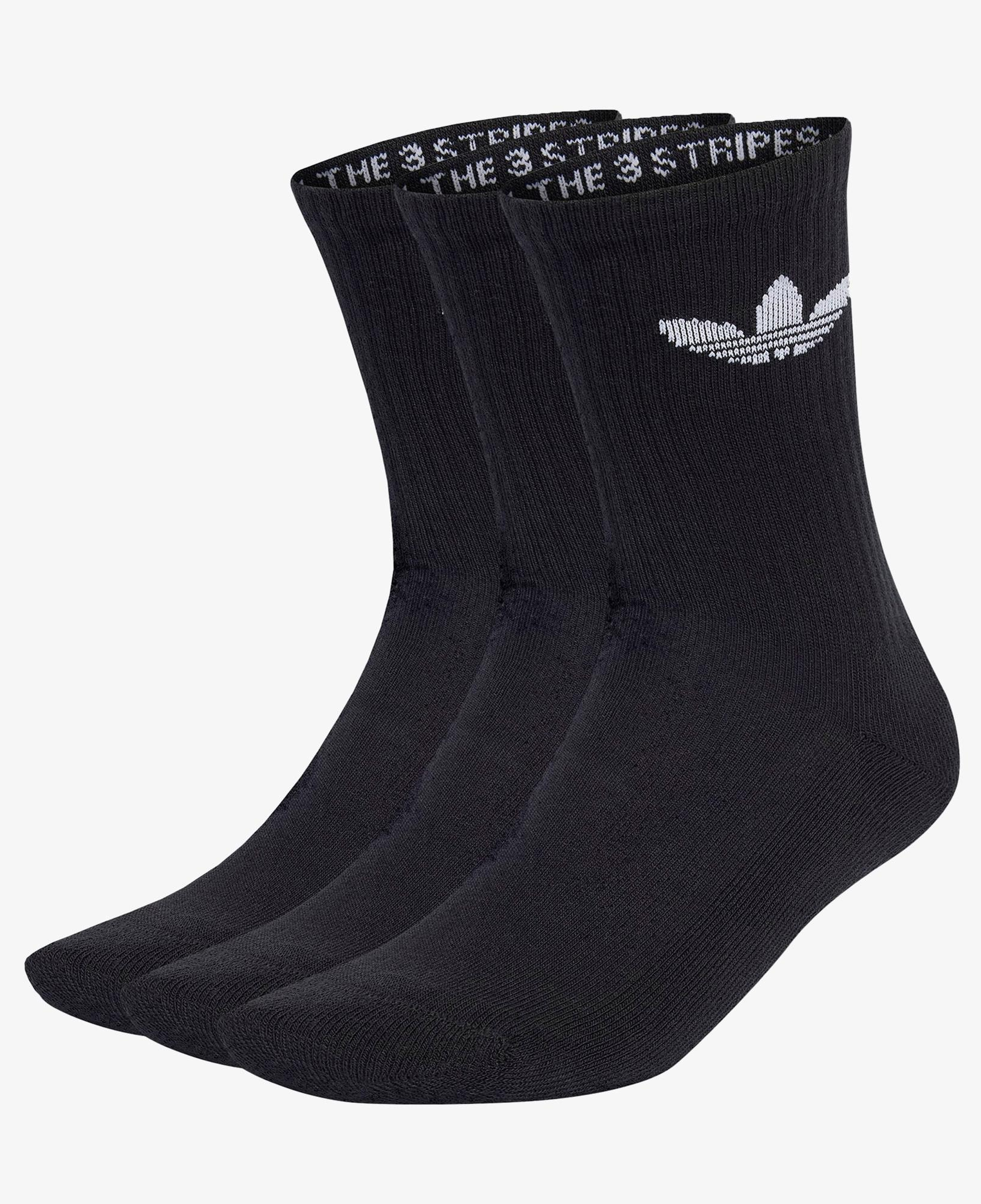 adidas Trefoil Cushion Crew 3' lü Unisex Siyah Çorap