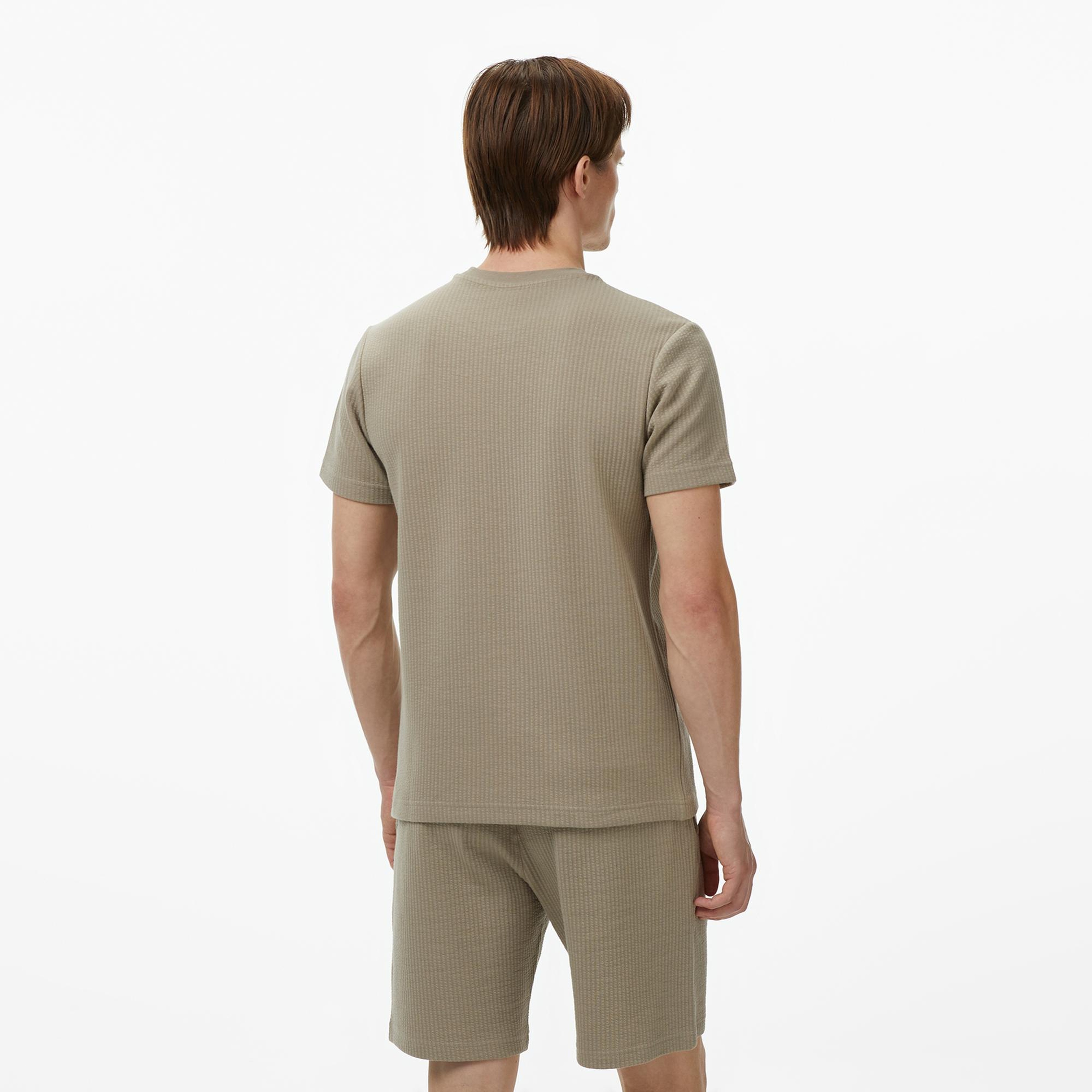 Nautica Erkek Bej Regular Fit T-Shirt