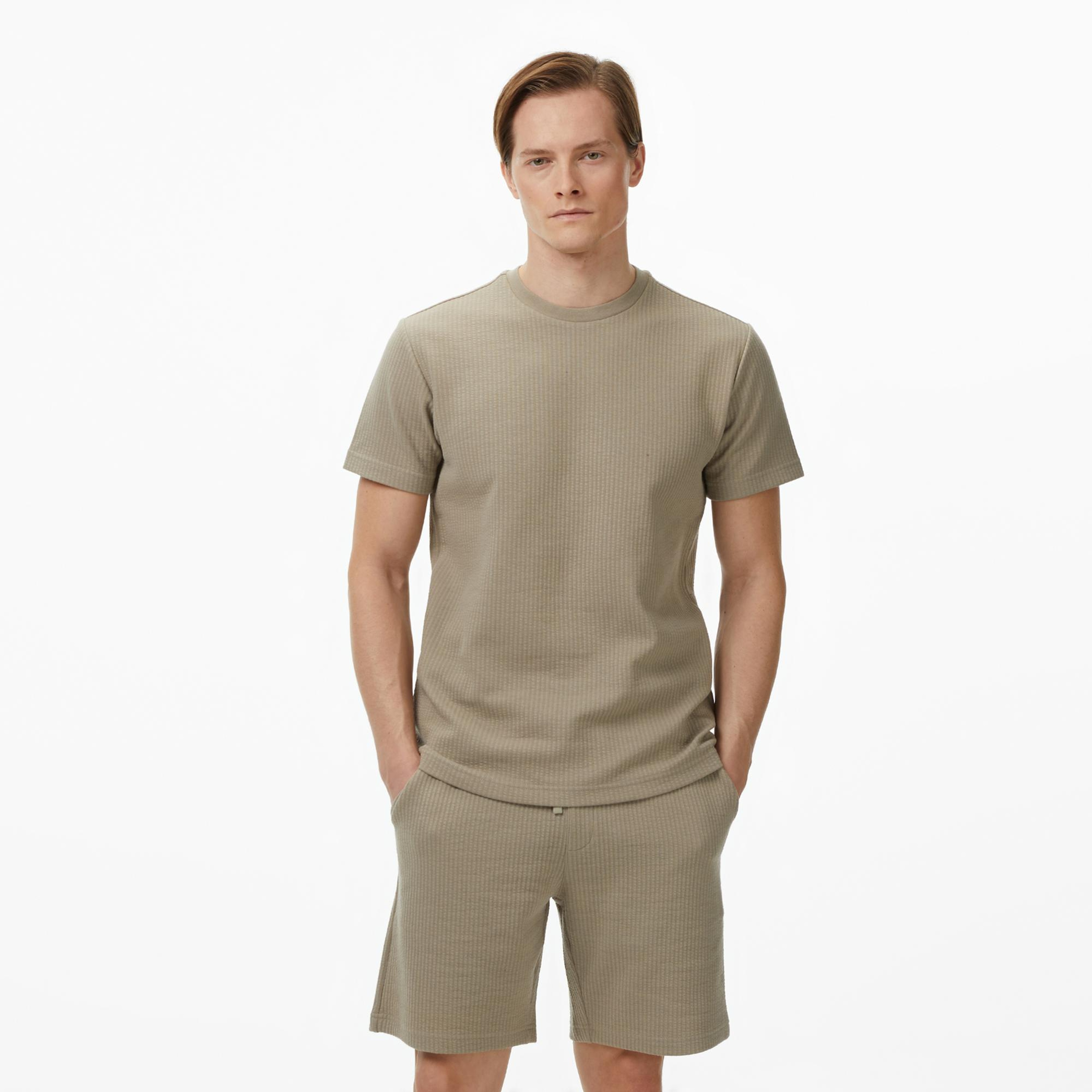 Nautica Erkek Bej Regular Fit T-Shirt