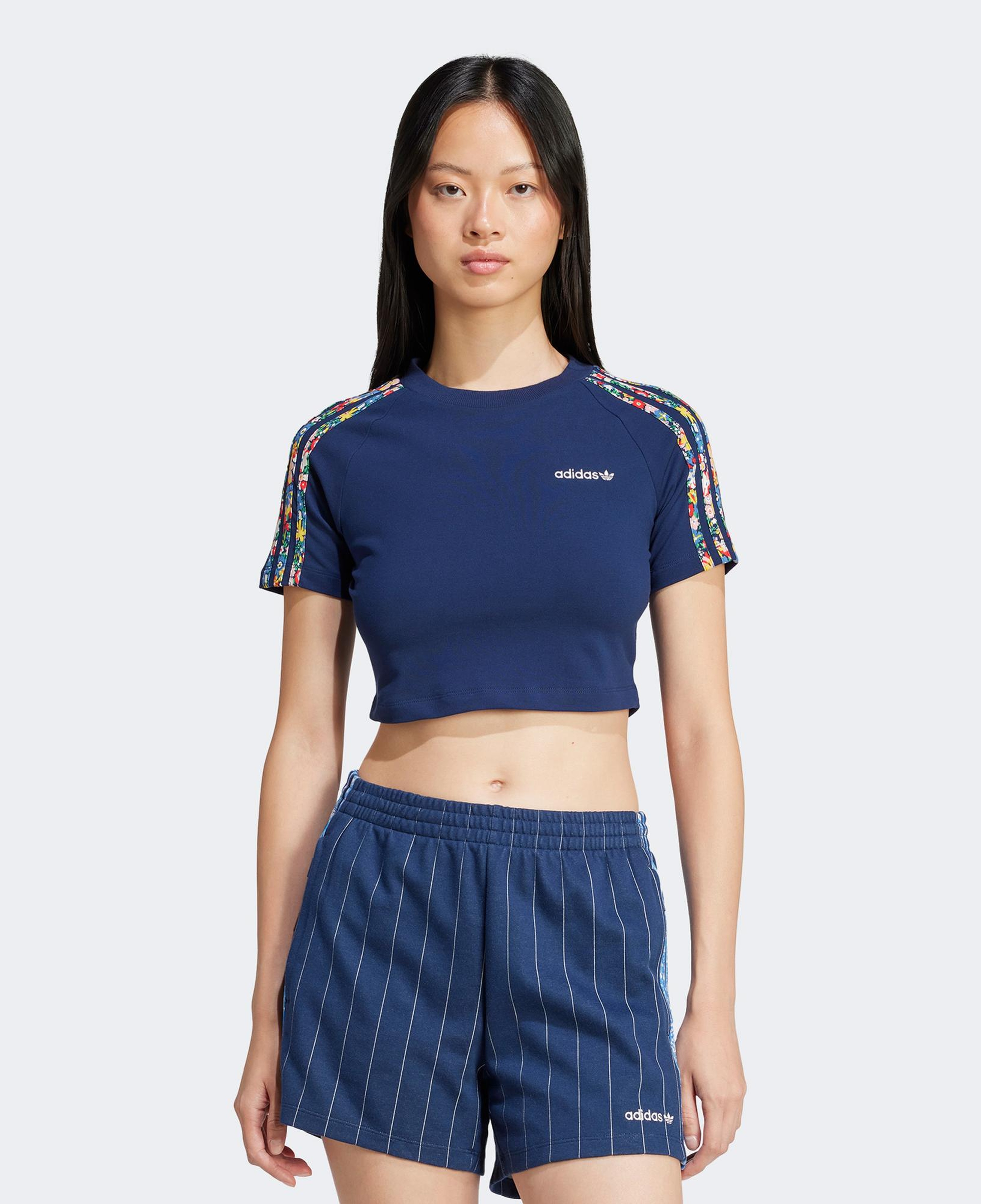 adidas Originals x Liberty London Kadın Lacivert T-Shirt