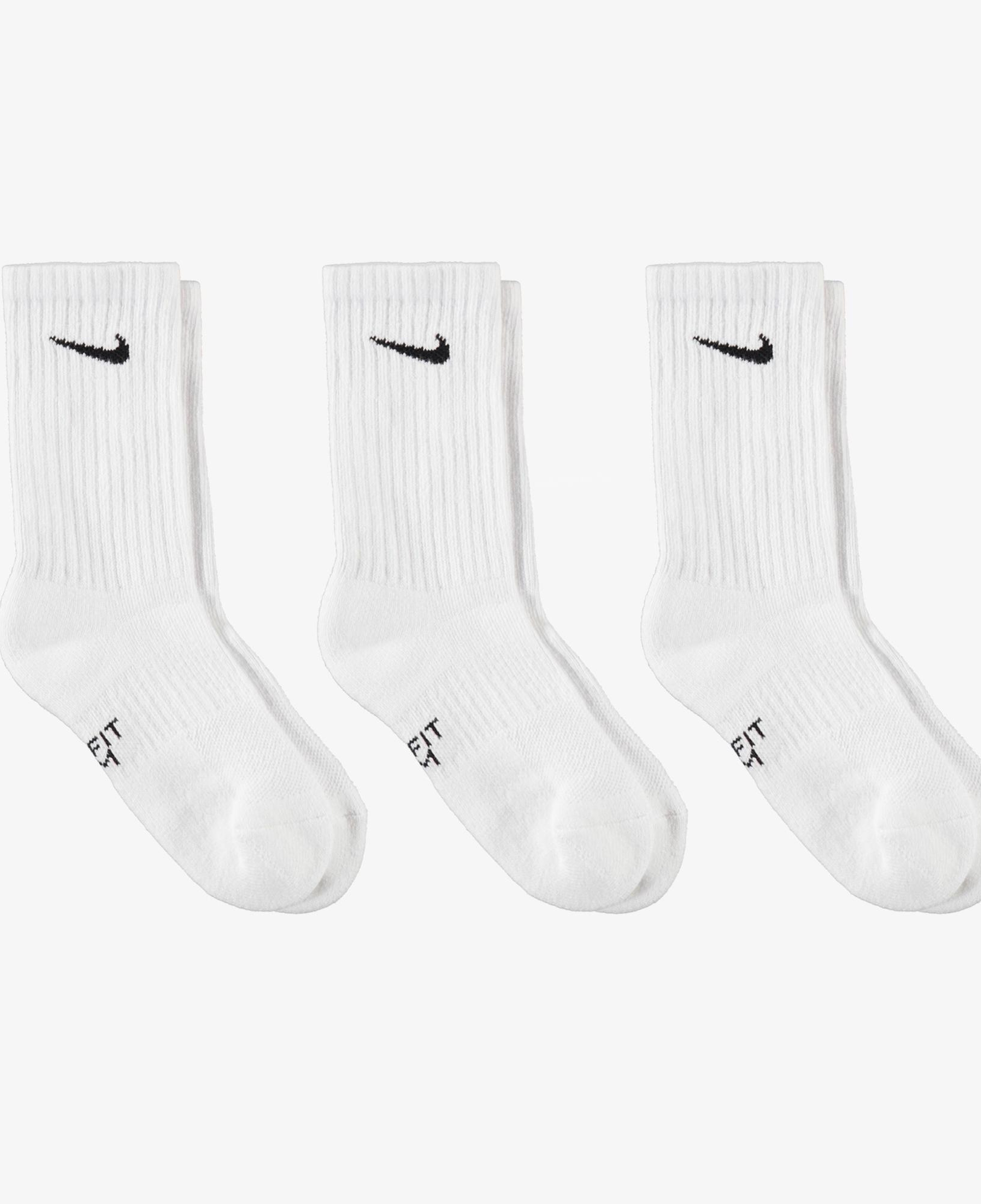 Nike Every Cush Crew Çocuk Beyaz 3'lü Çorap