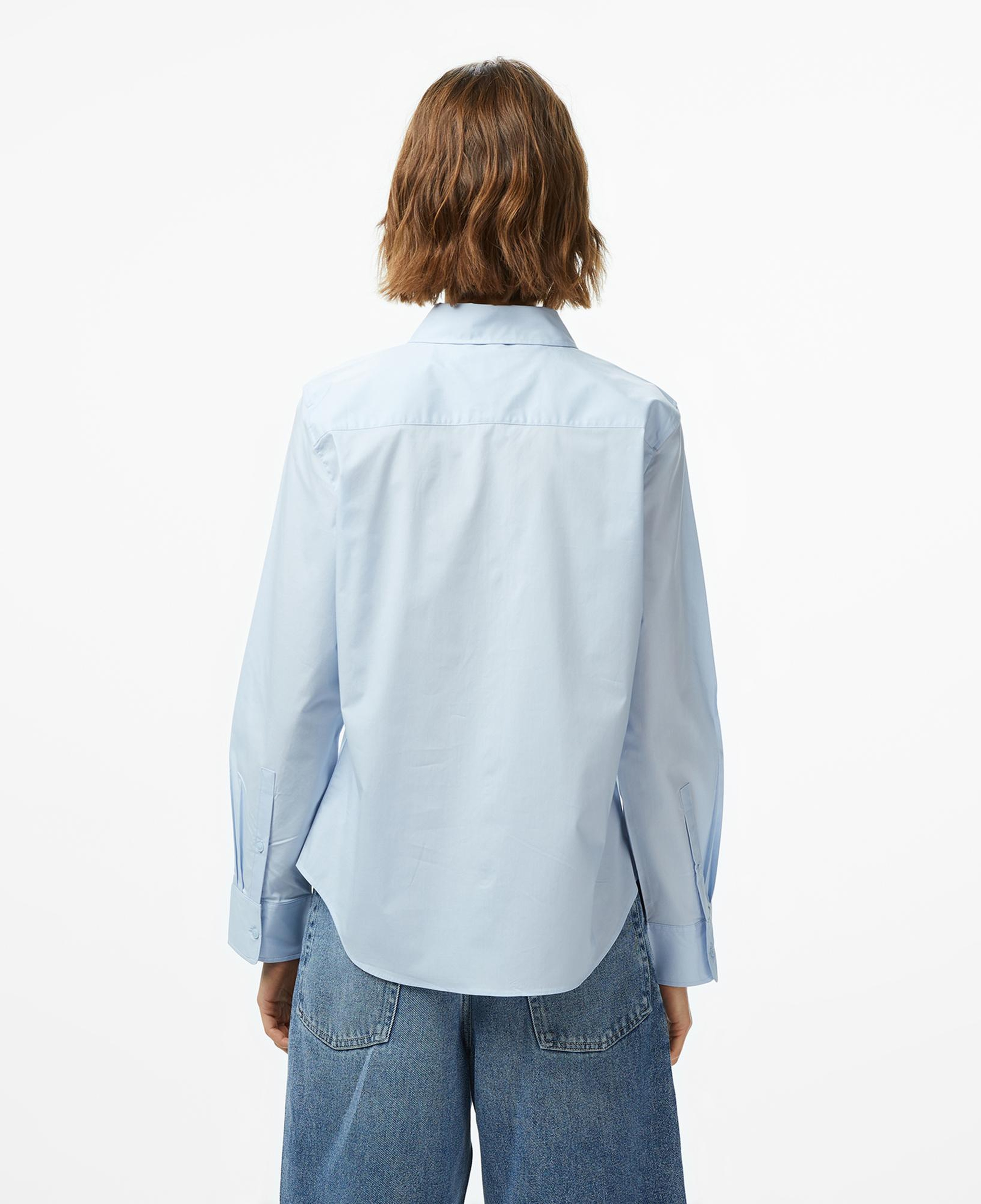 Tommy Hilfiger Essentials Poplin Regular Kadın Mavi Gömlek