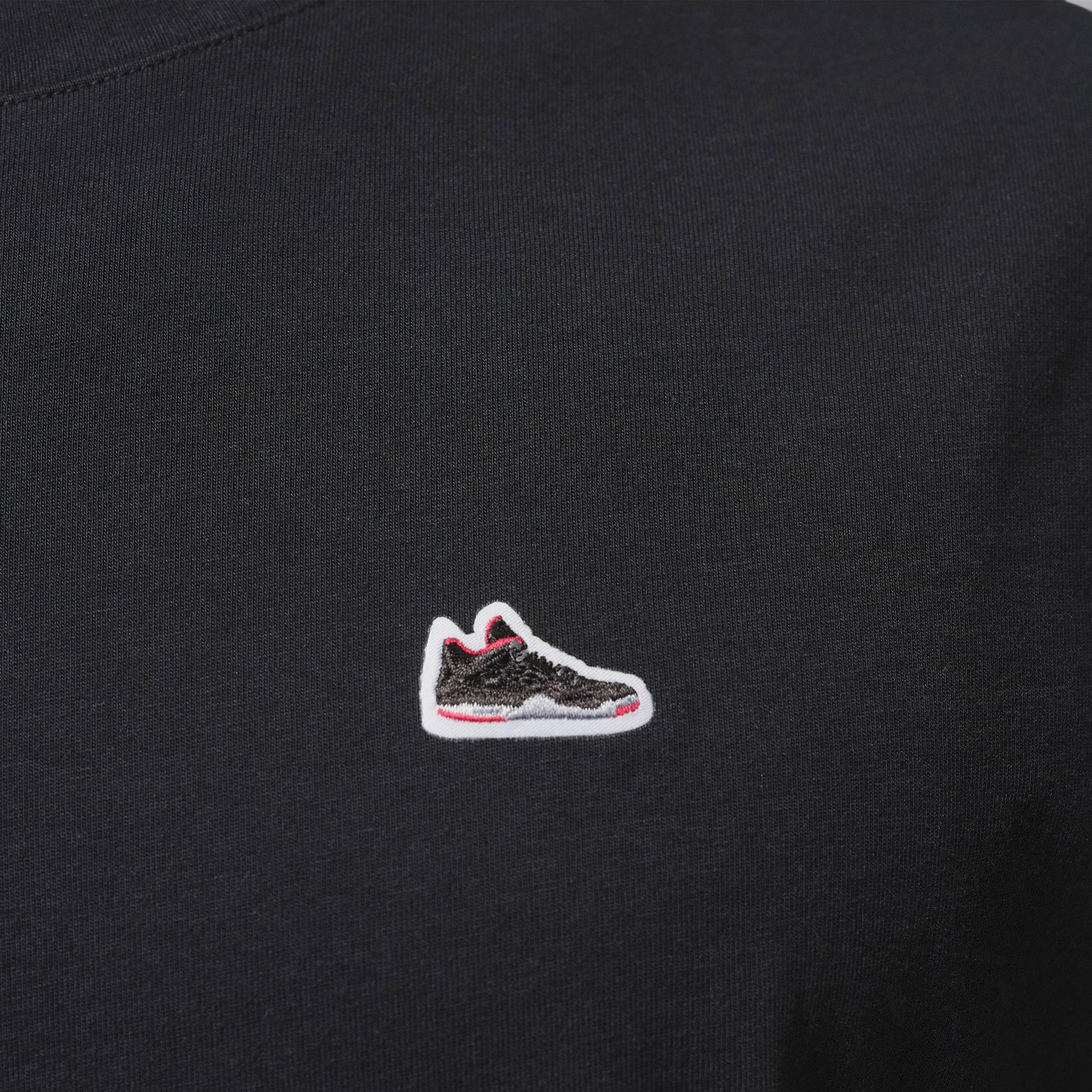 Jordan Sneaker Patch Erkek Siyah T-Shirt
