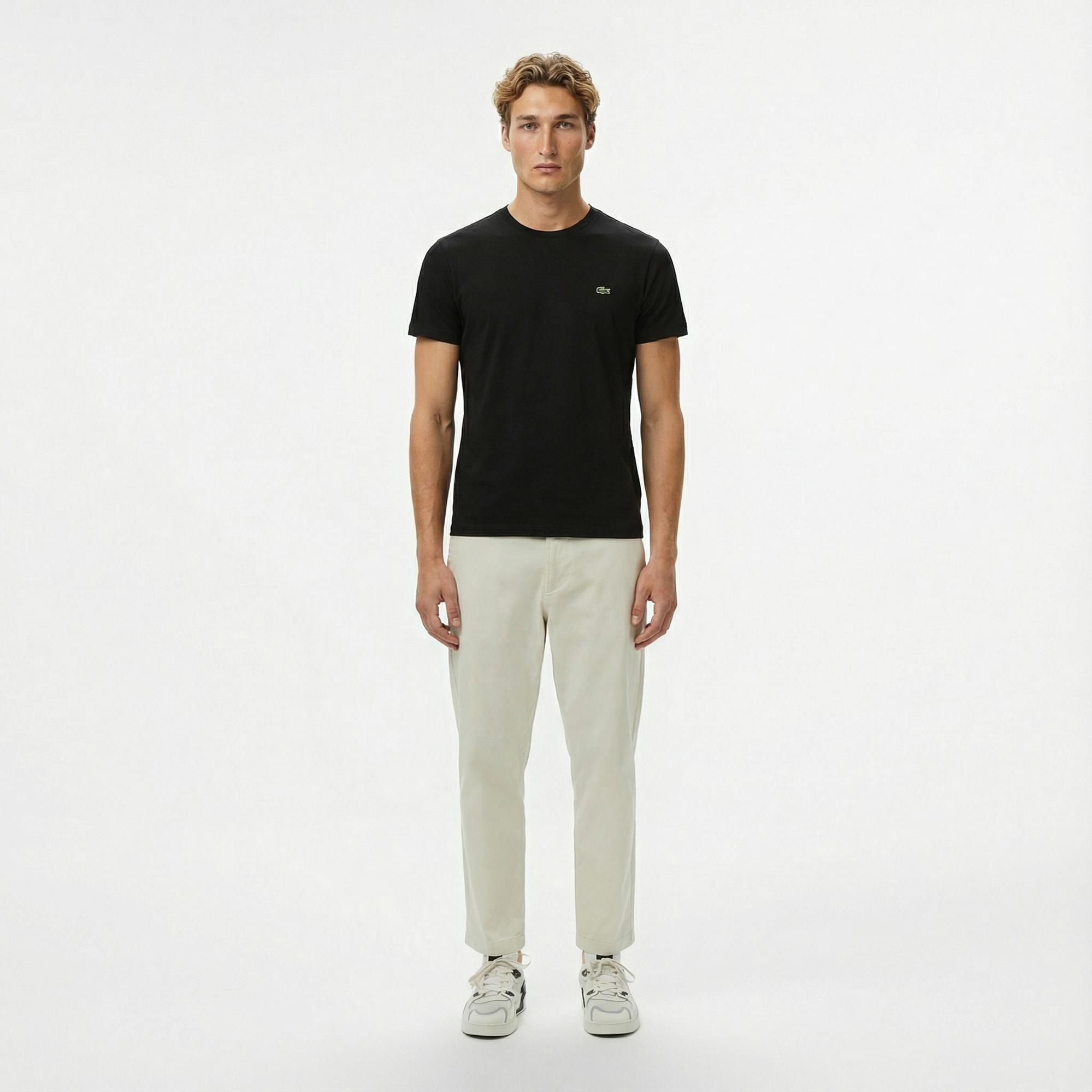 Lacoste Regular Fit Erkek Siyah T-Shirt