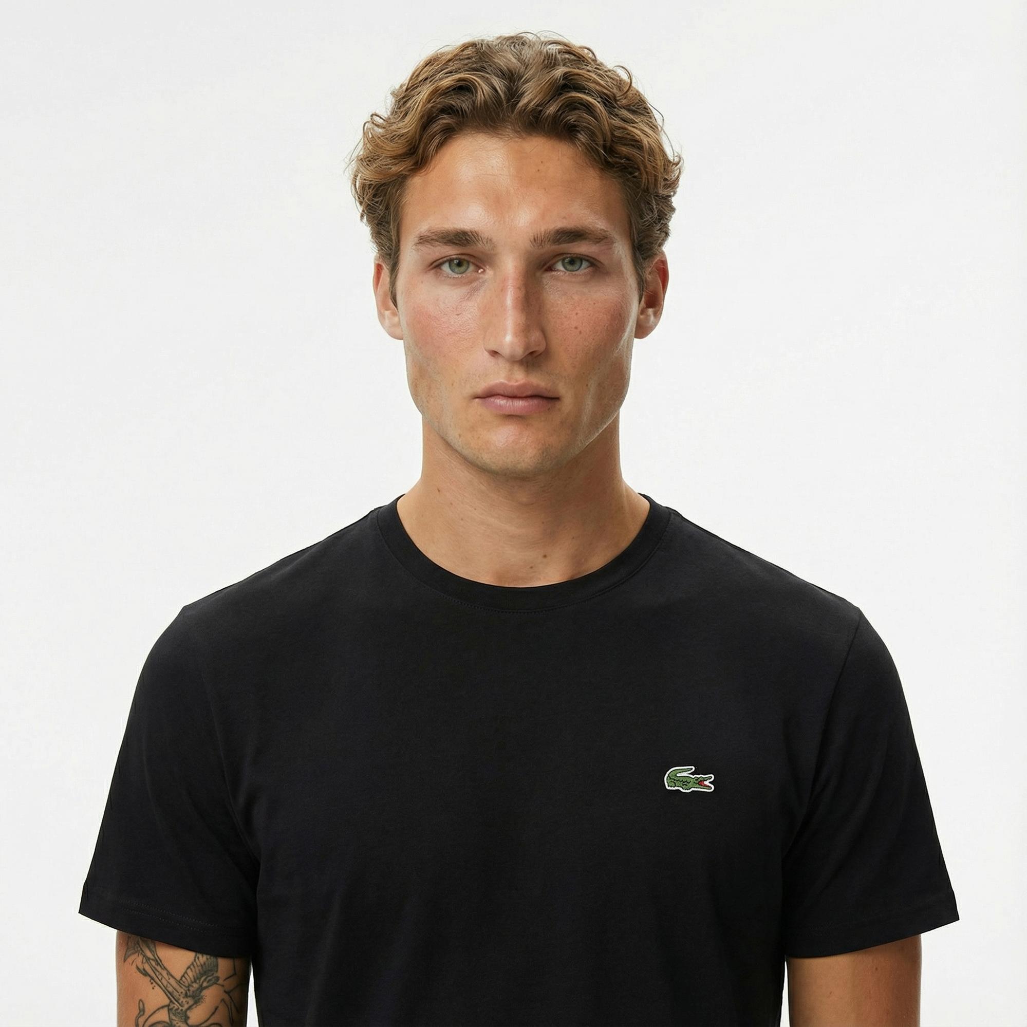 Lacoste Regular Fit Erkek Siyah T-Shirt