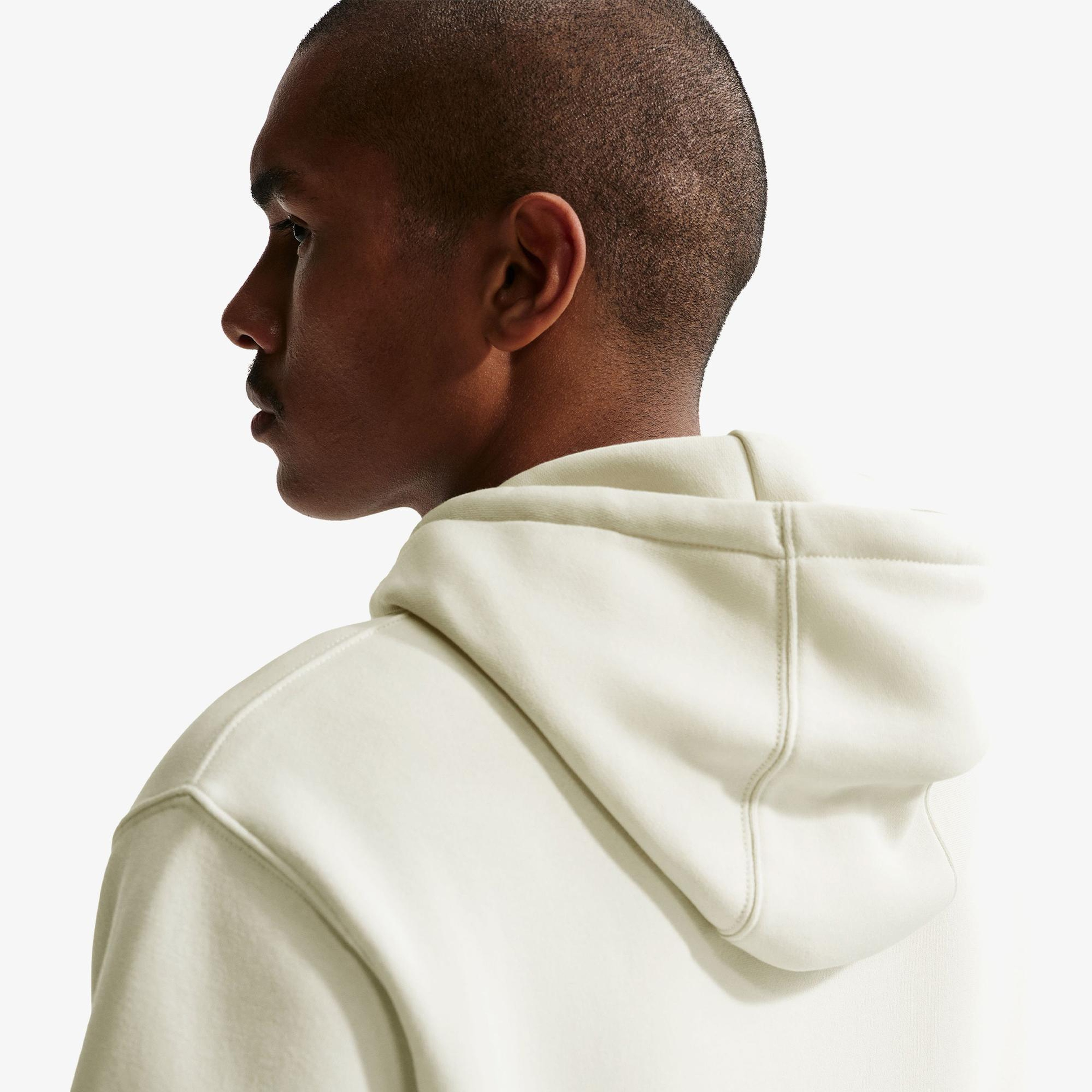 Nike Sportswear Club Erkek Krem Rengi Hoodie