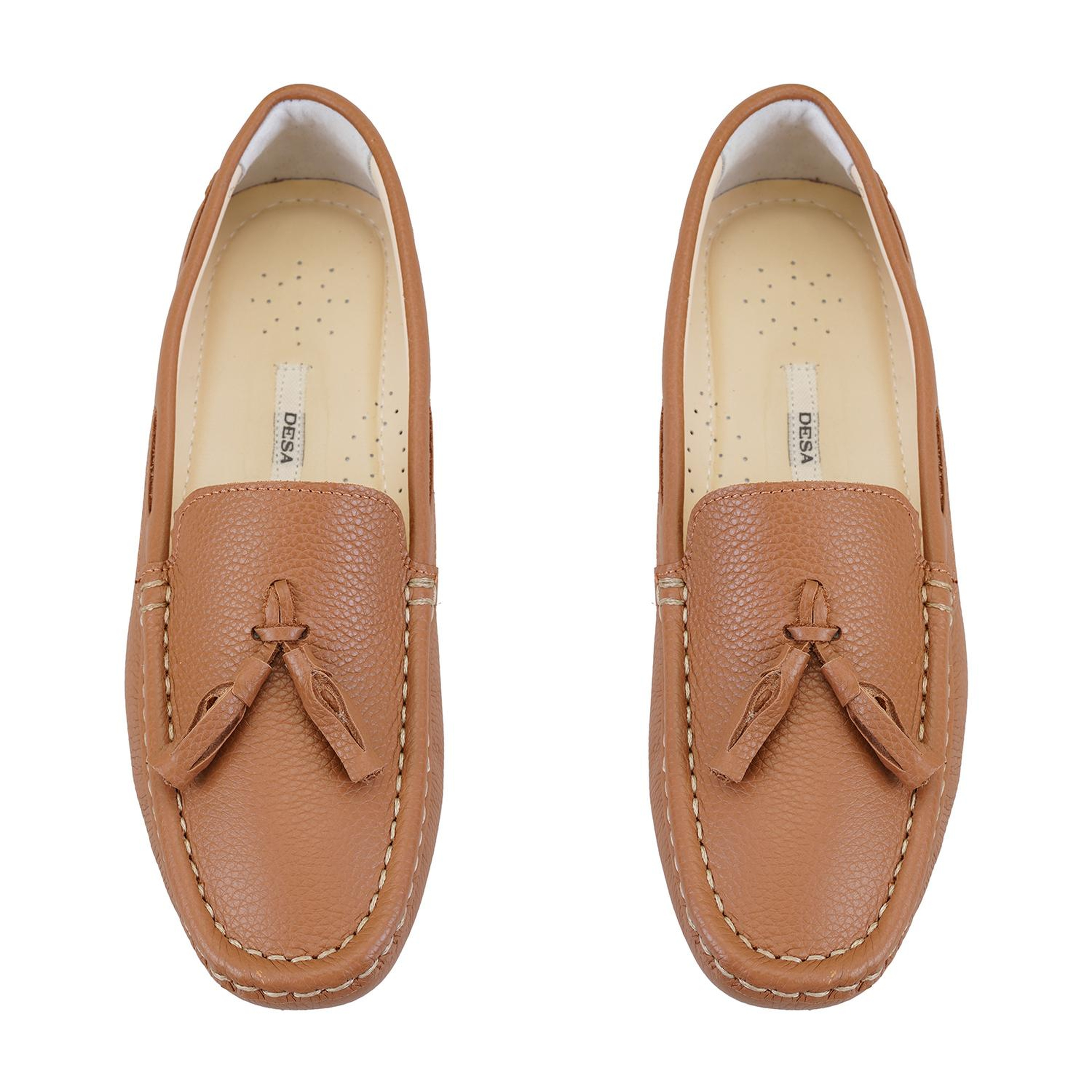 Kadın Taba Deri Loafer