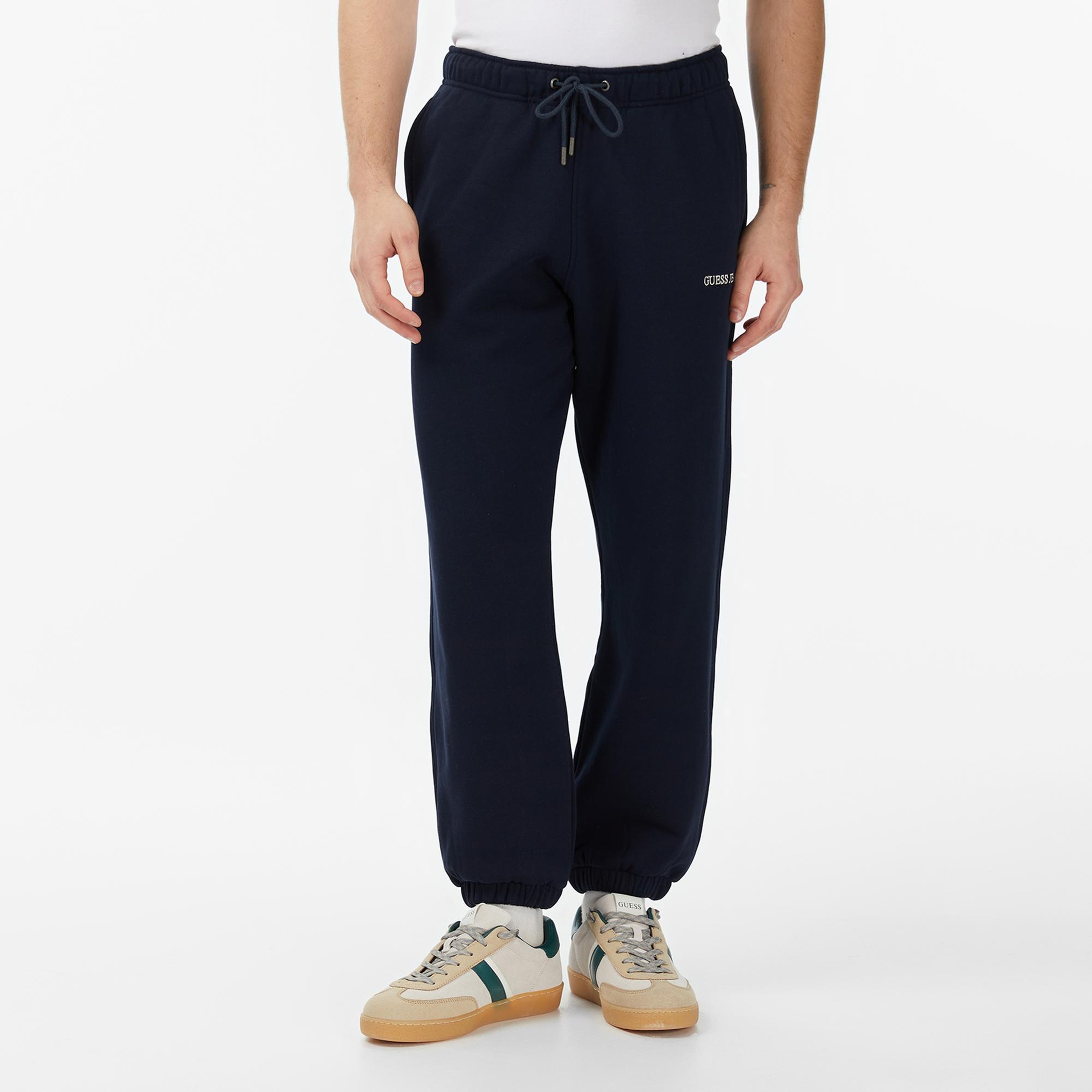 Guess Jeans Terry Regular Fit Erkek Lacivert Pantolon