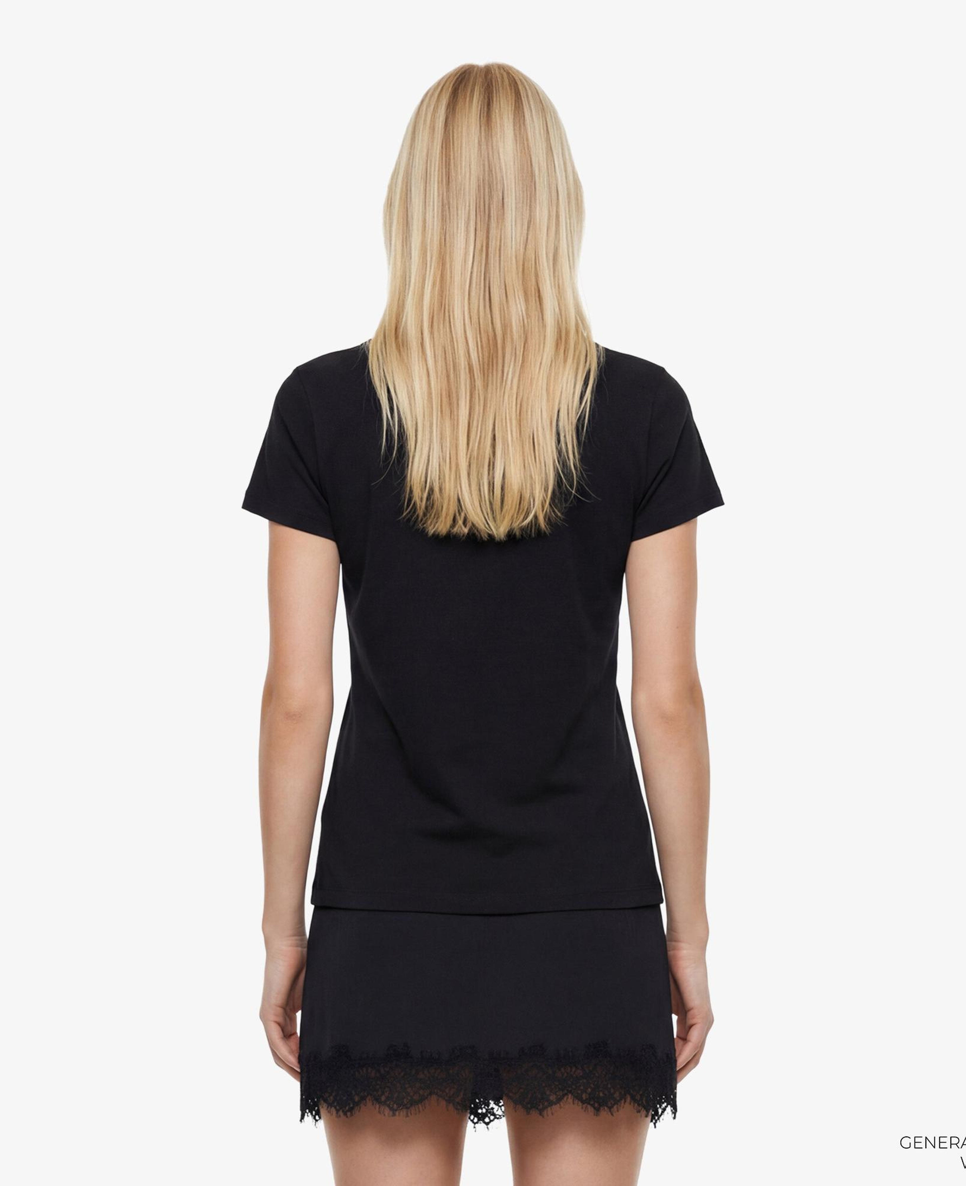 Guess Jeans Boxy Fit Kadın Siyah T-Shirt