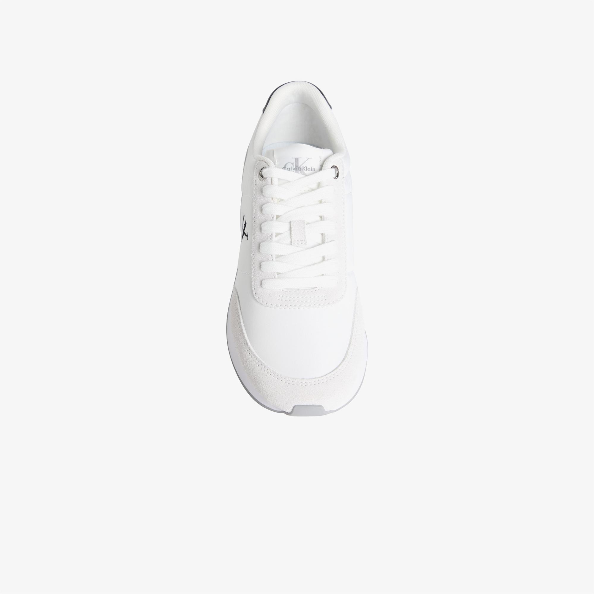 Calvin Klein Retro Runner Lace Up Kadın Beyaz Sneaker