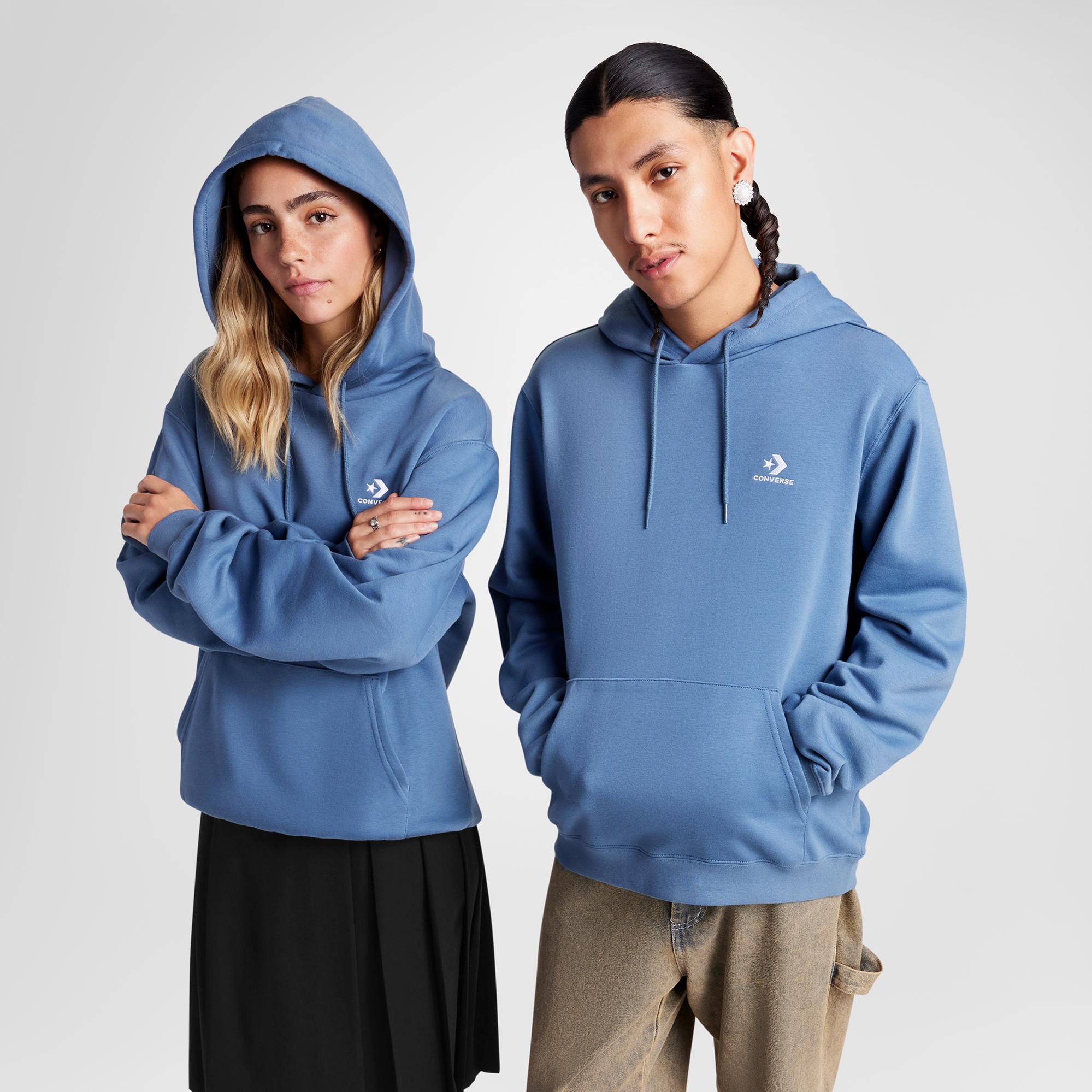 Converse Unisex Mavi Hoodie