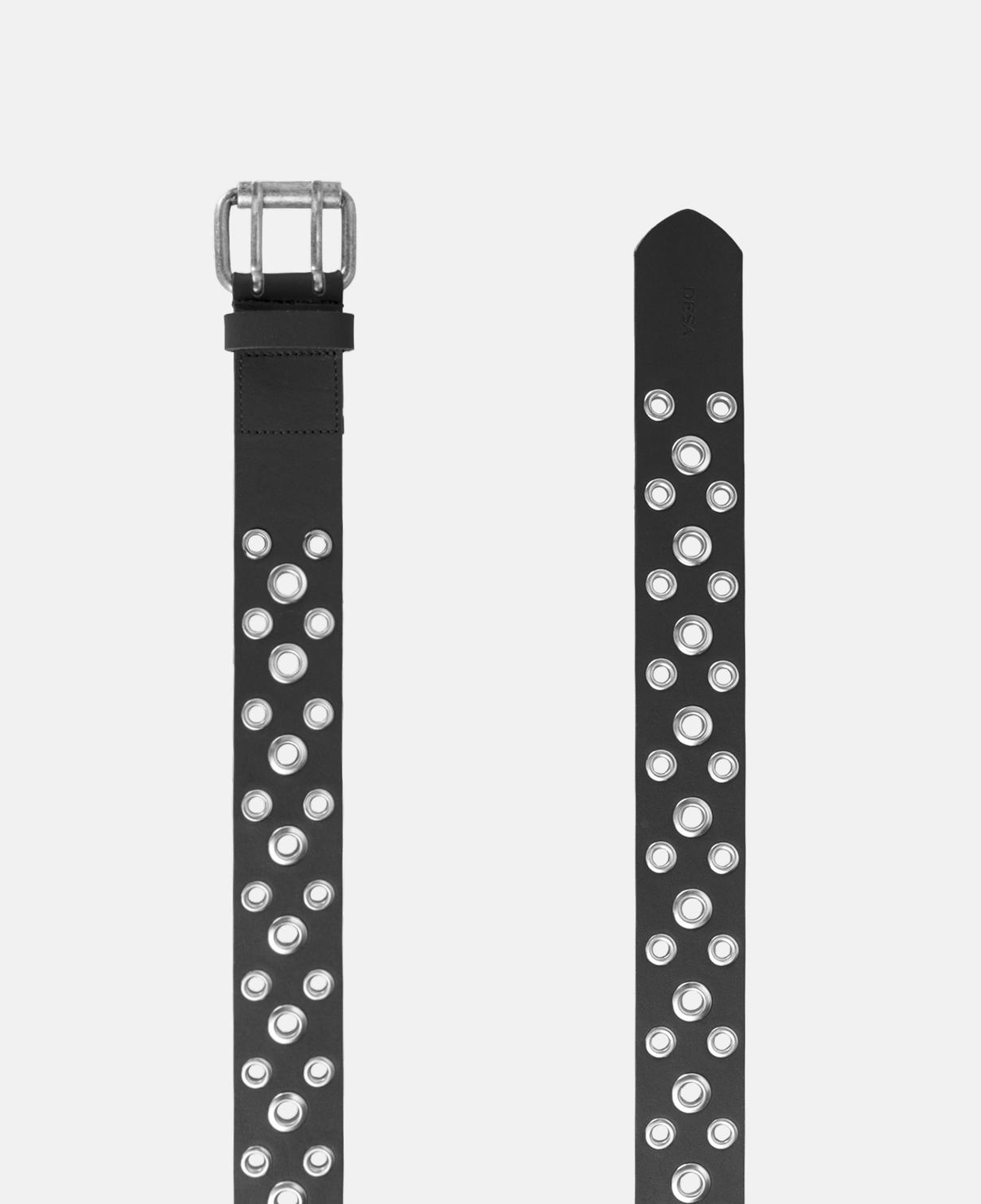 Kadın Siyah Metal Detaylı Deri Kemer