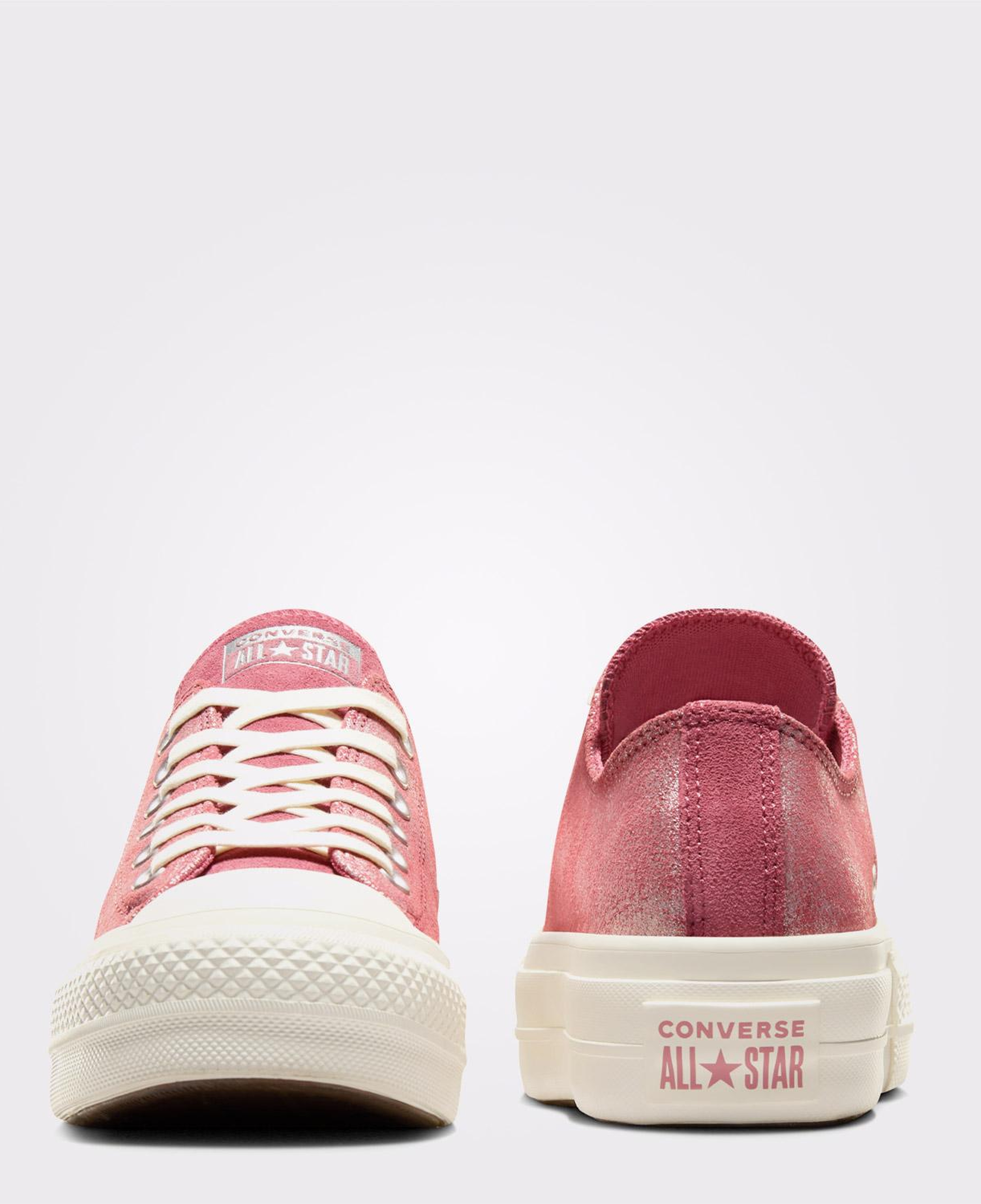 Converse Chuck Taylor All Star Lift Kadın Pembe Süet Platform Sneaker