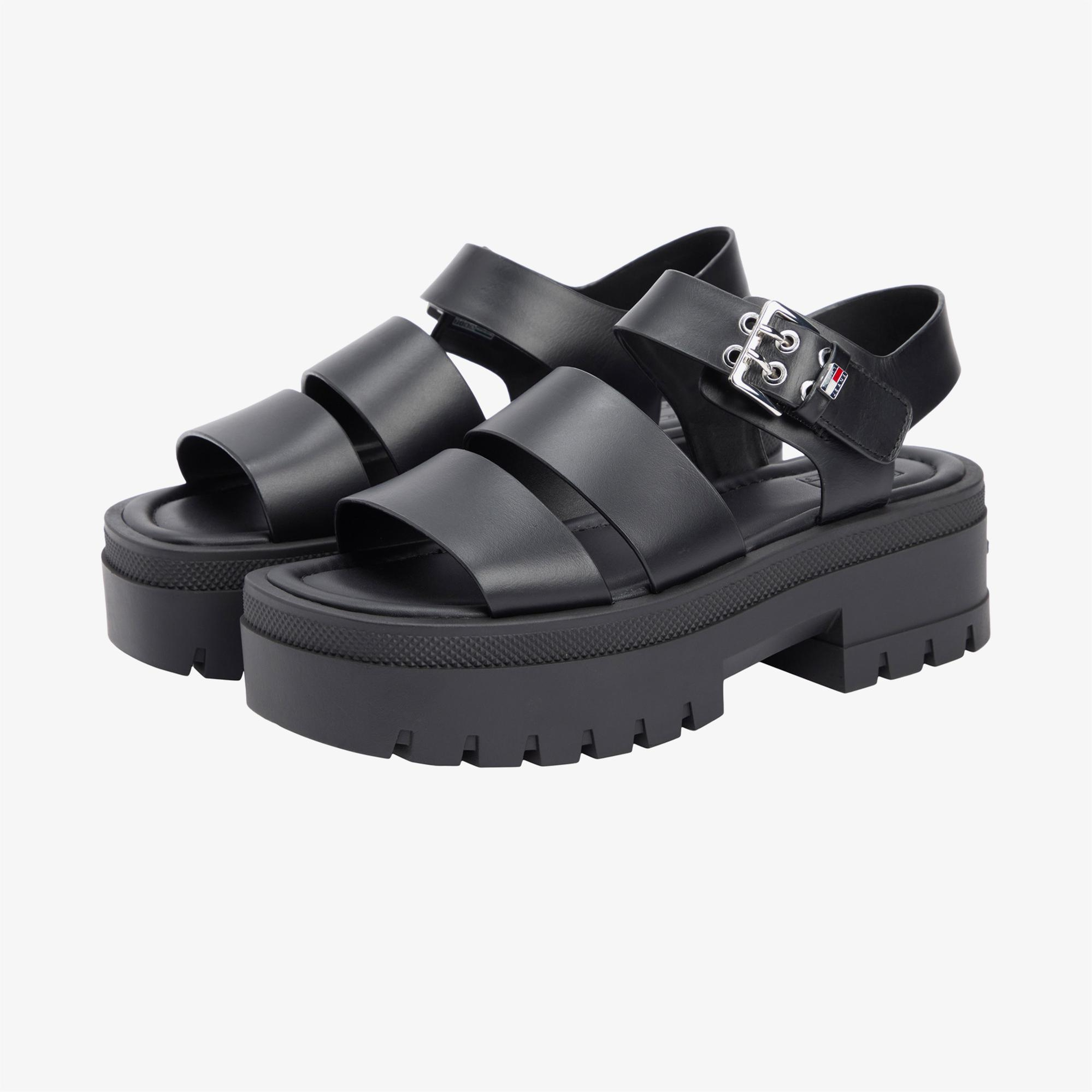 Tommy Hilfiger Wendie Max Kadın Siyah Sandalet