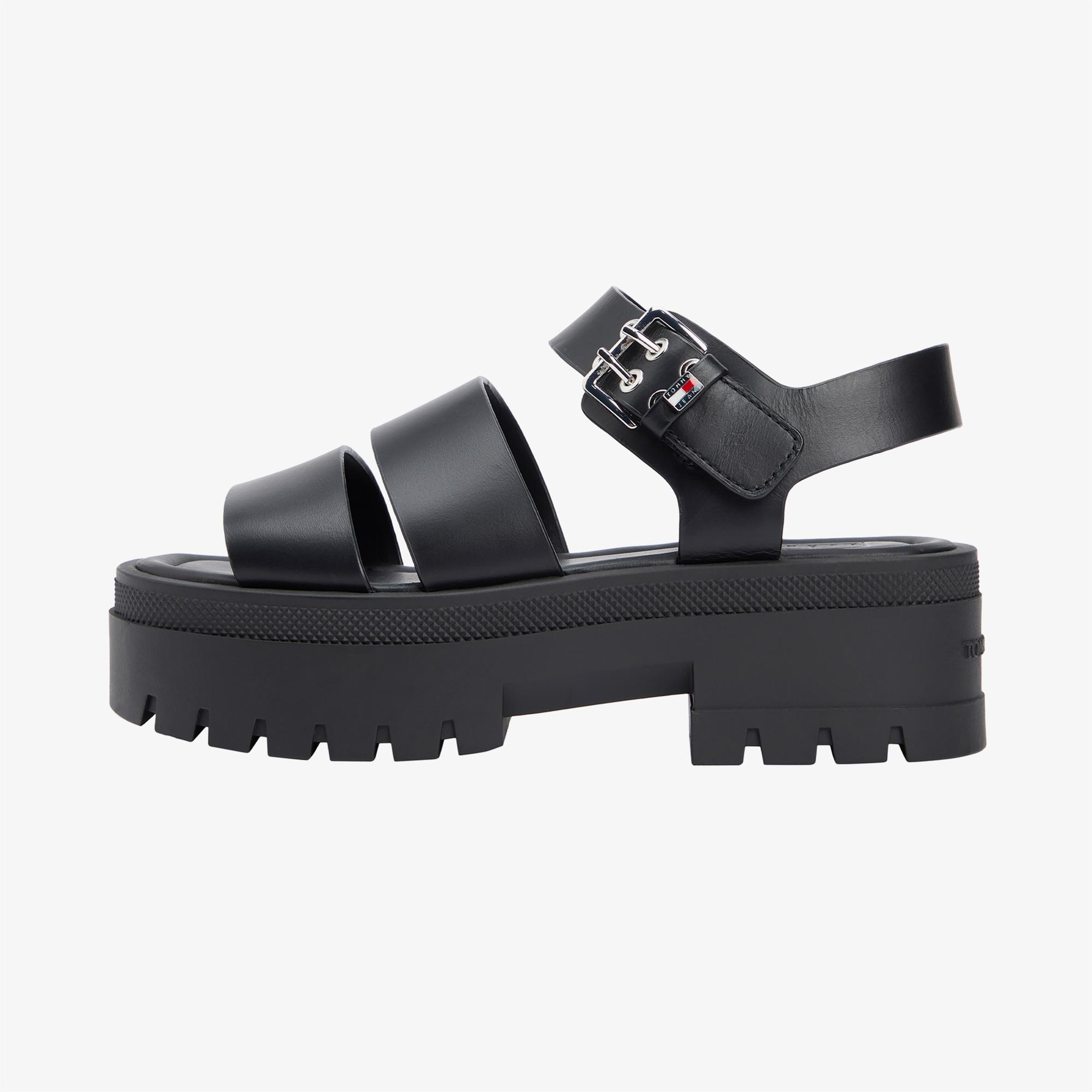 Tommy Hilfiger Wendie Max Kadın Siyah Sandalet