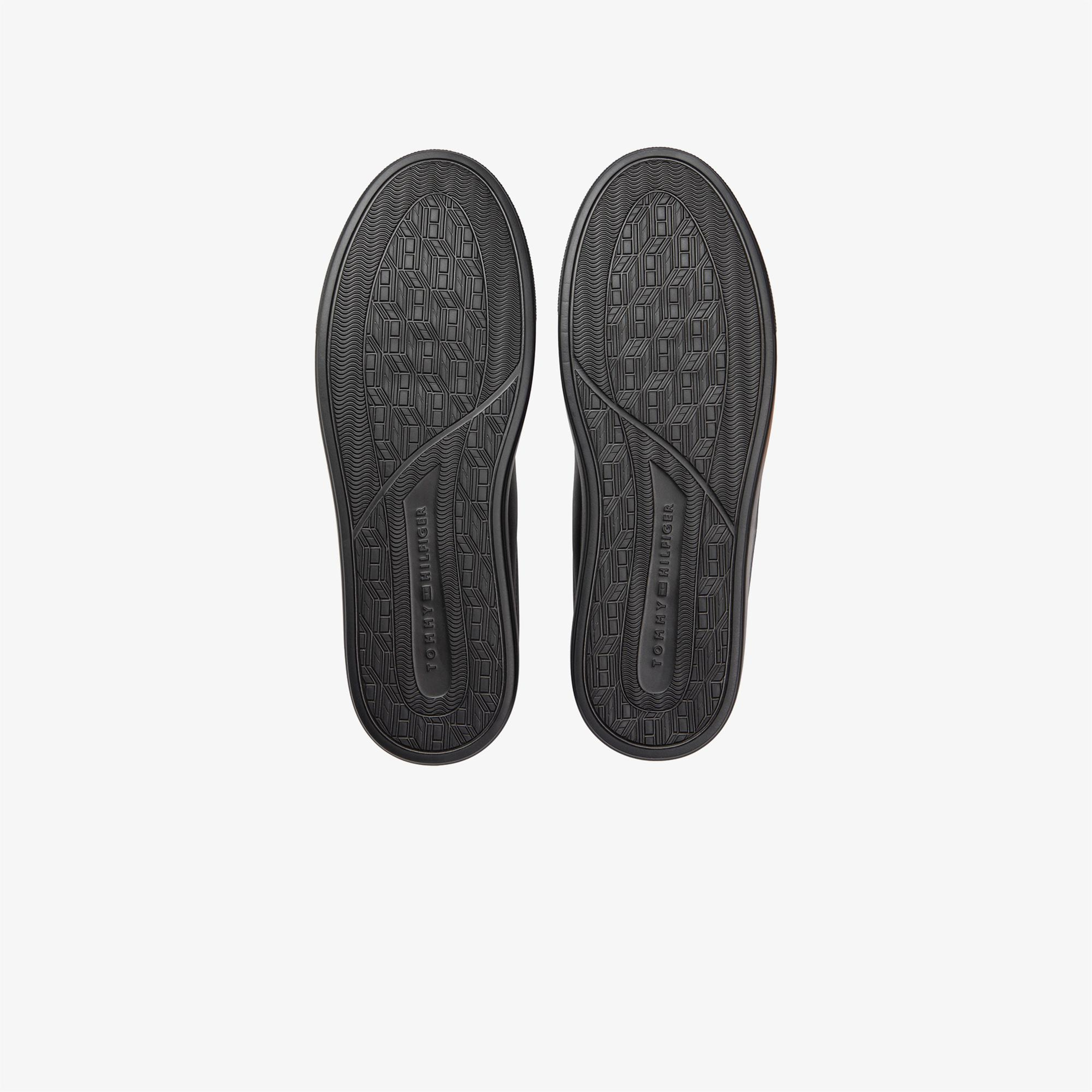 Tommy Hilfiger Icon Court Erkek Siyah Sneaker
