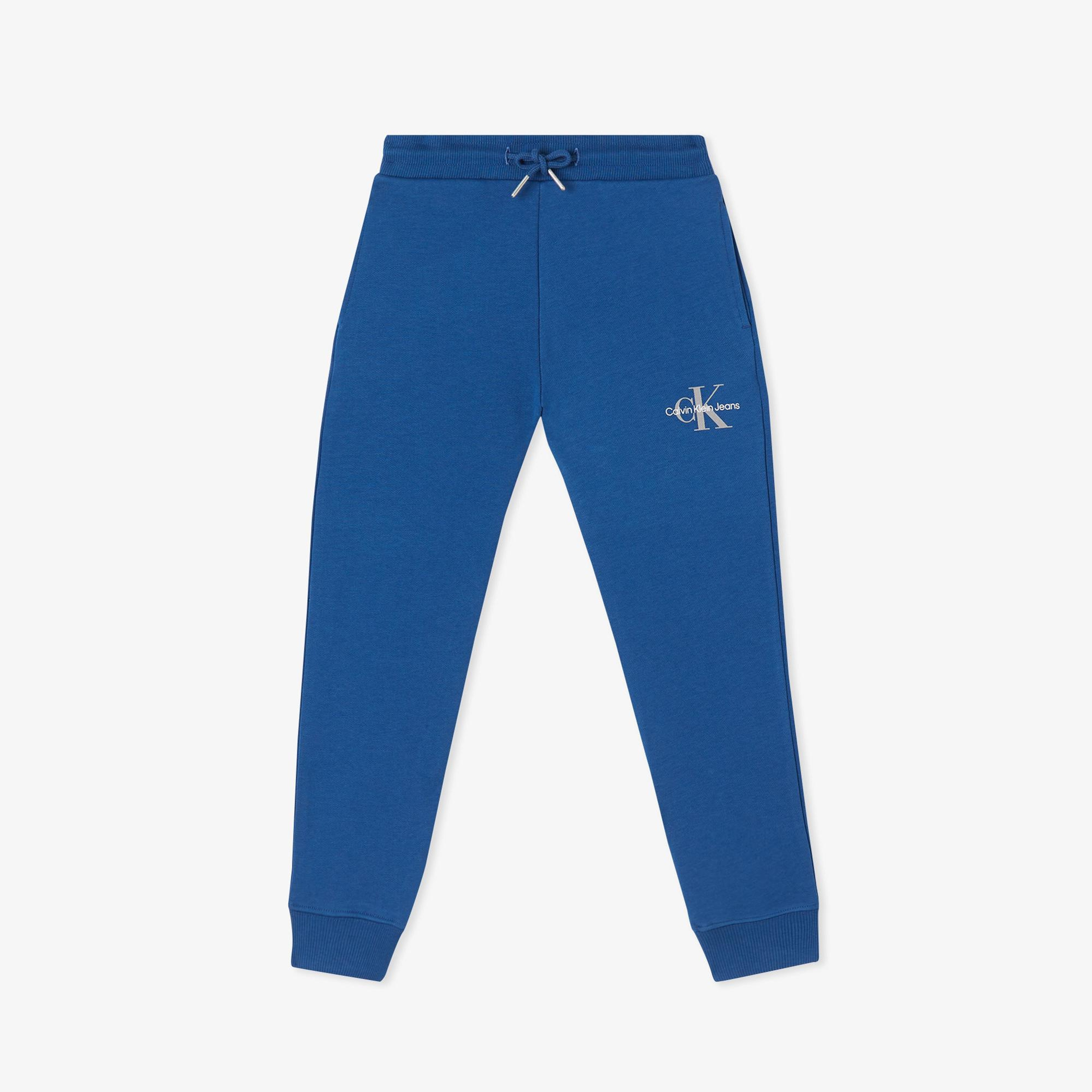Calvin Klein Monogram Logo Çocuk Mavi Eşofman Altı