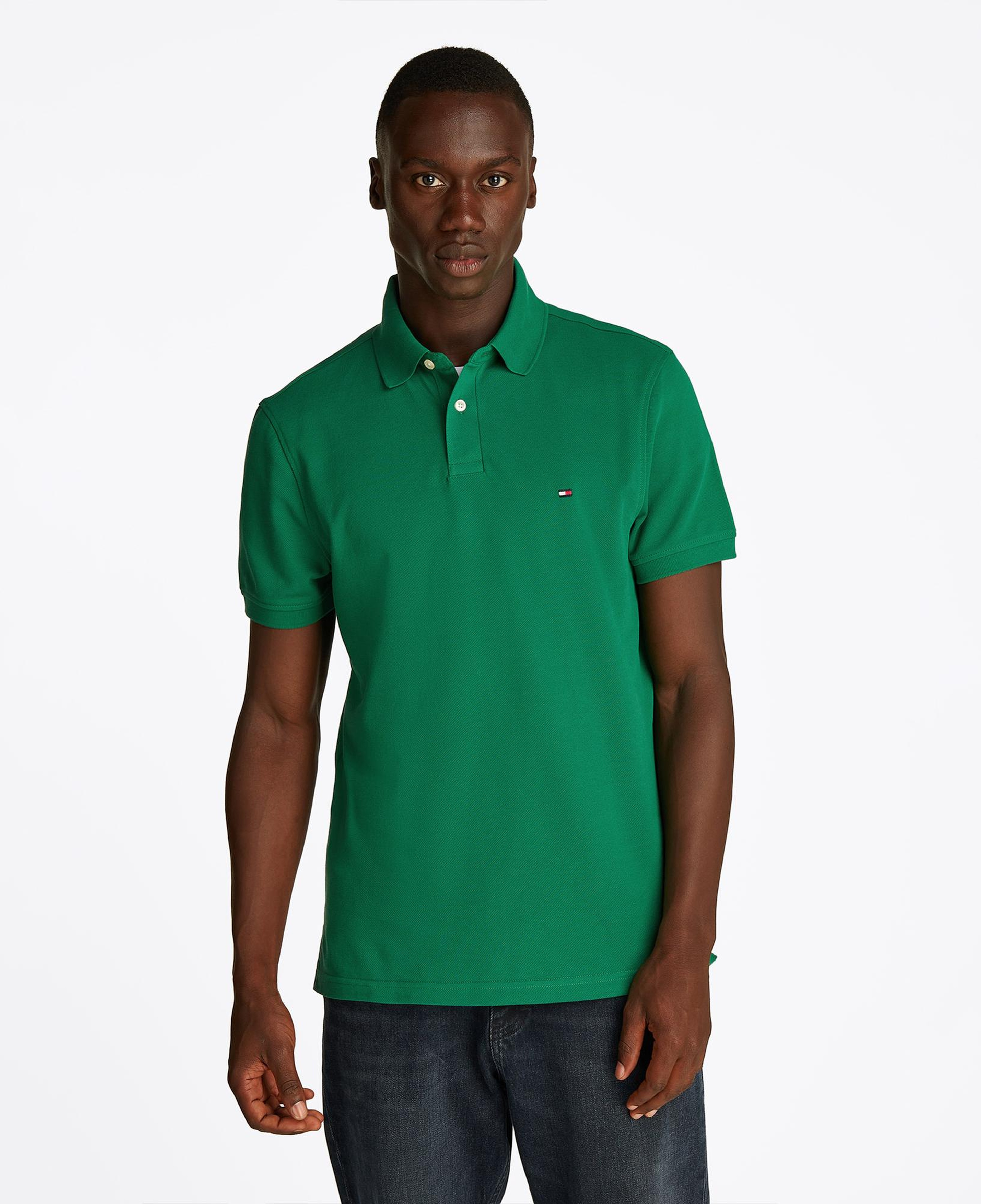 Tommy Hilfiger Nos Erkek Yeşil Polo Yaka T-Shirt