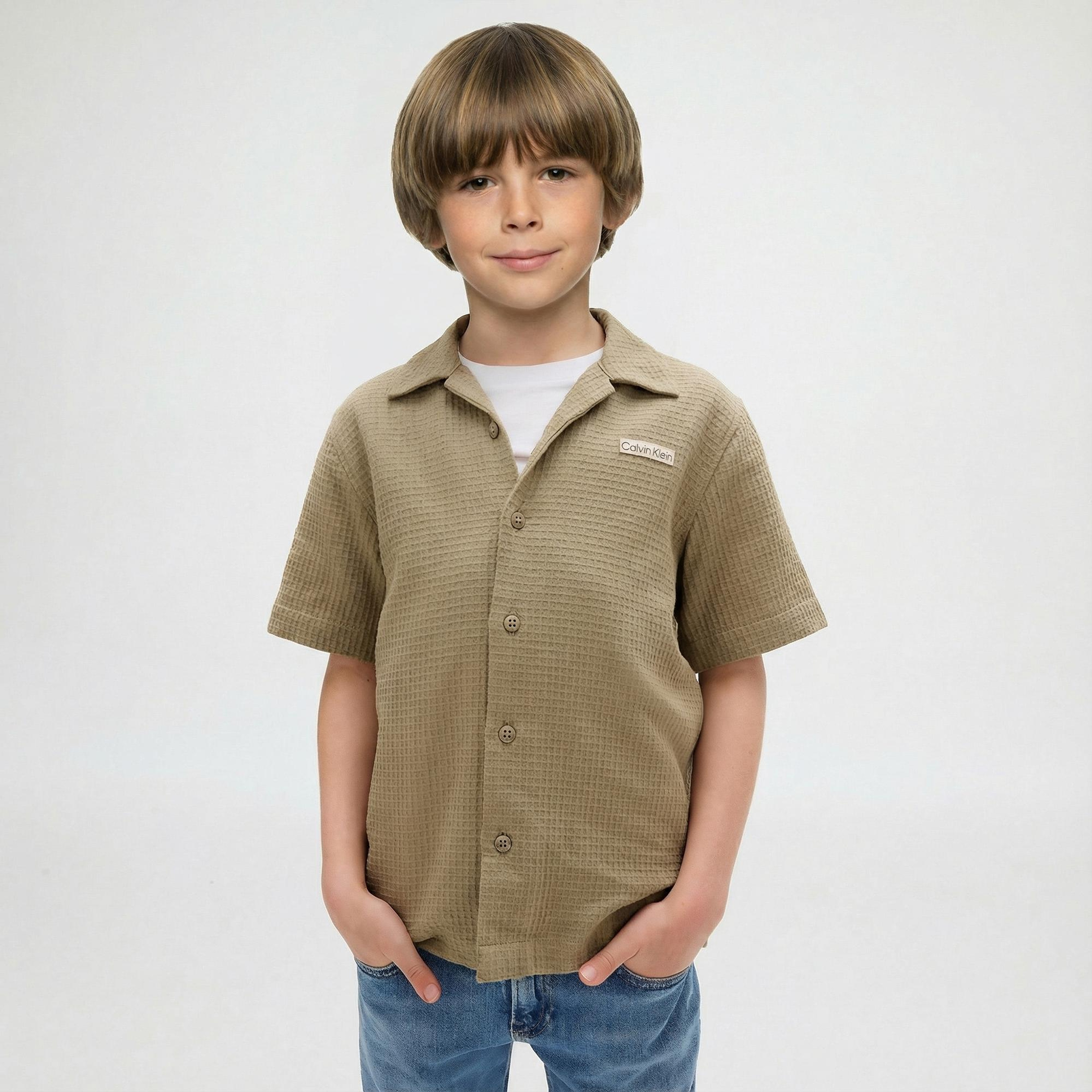 Calvin Klein Straight Wash Çocuk Mavi Jean