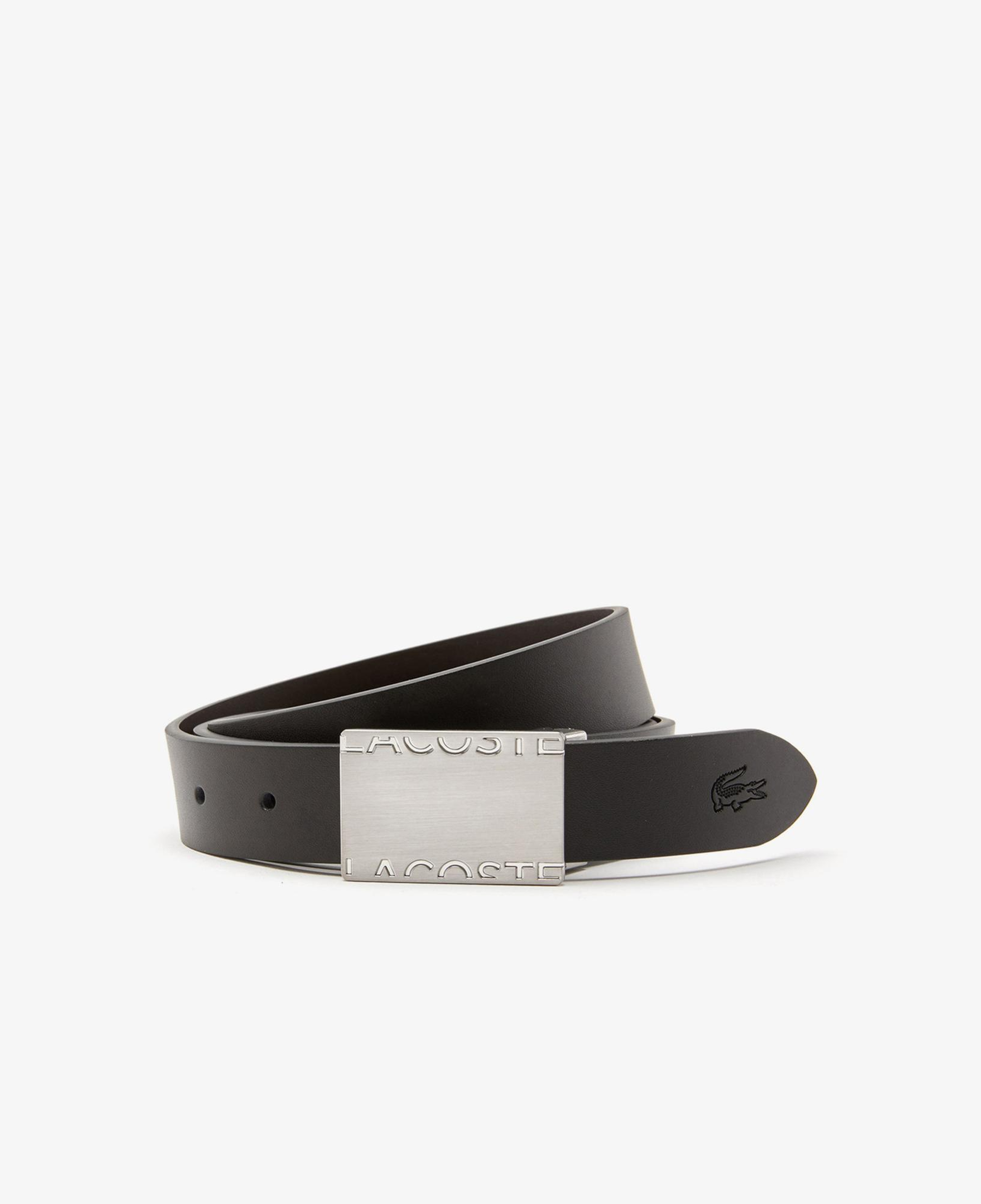 Lacoste Elegance Erkek Deri Siyah Kemer