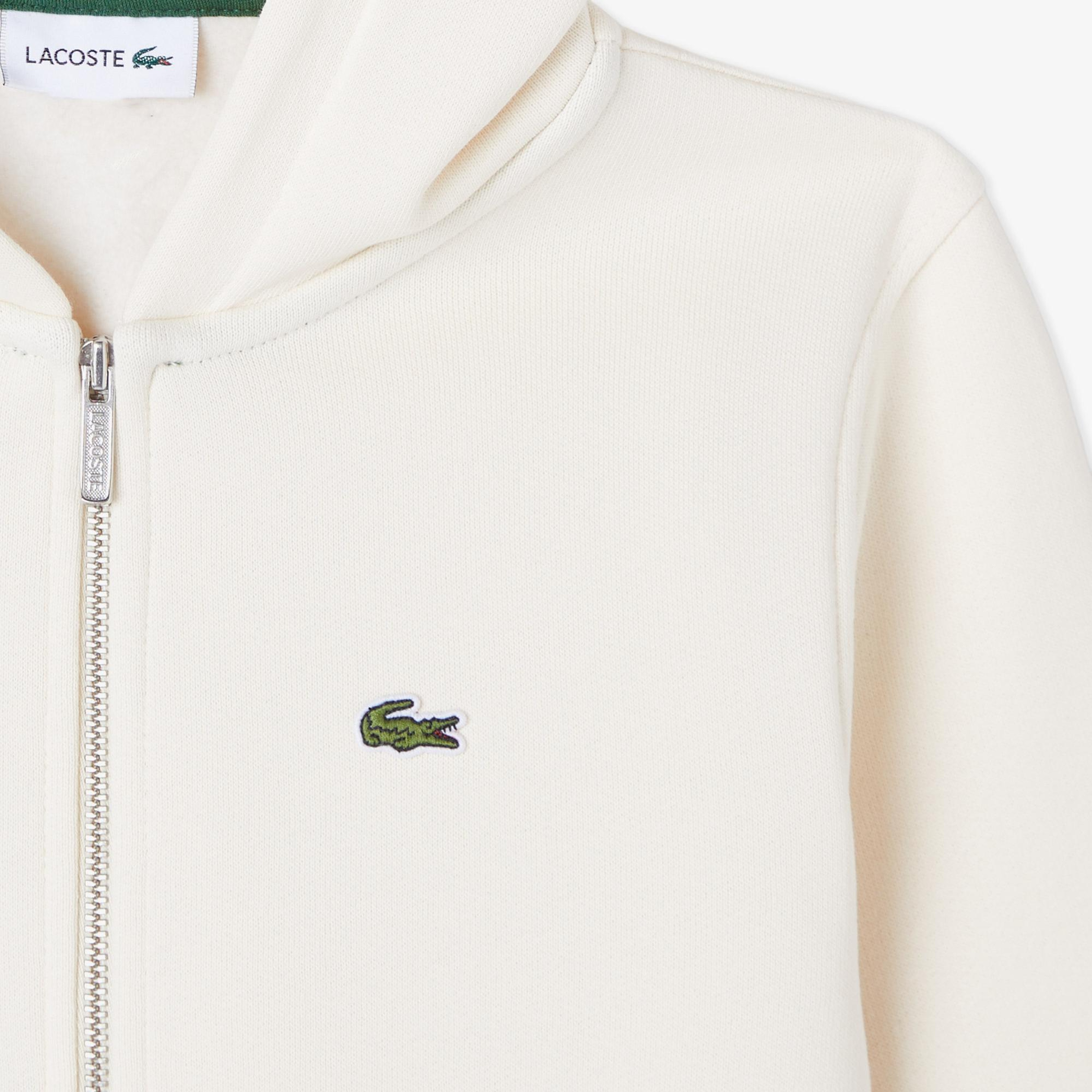 Lacoste Çocuk Kapüşonlu Krem Sweatshirt